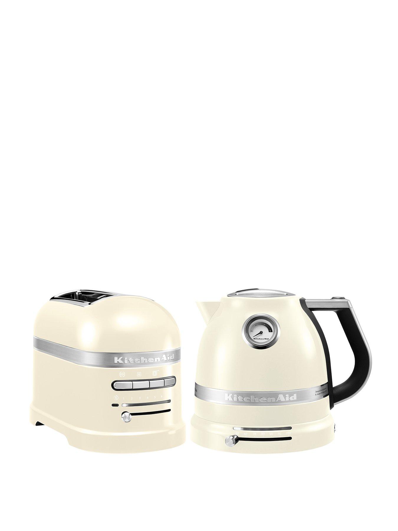 Image 1 of 6 of KitchenAid Artisan Kettle and 2 slot toaster Almond Cream