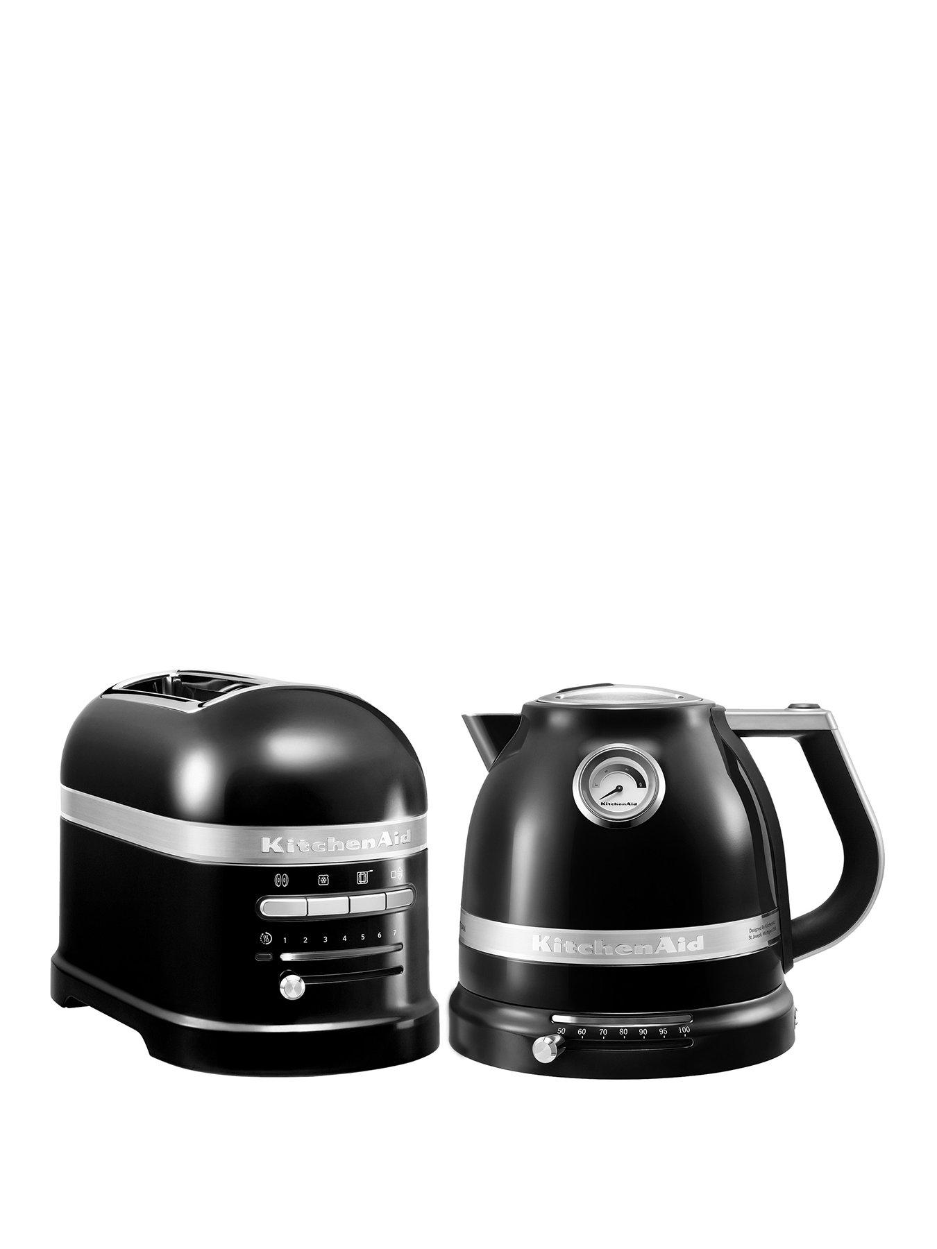 KitchenAid Artisan Kettle and 2 slot toaster Onyx Black