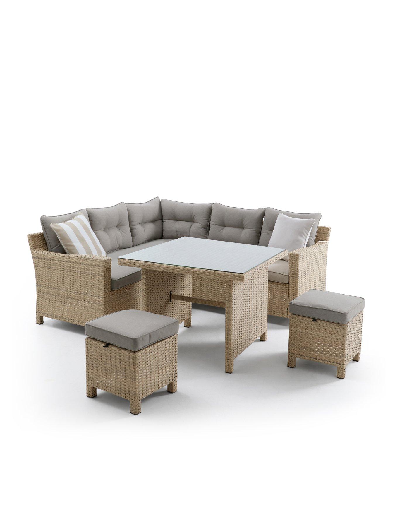 Image 3 of 7 of The Very Collection Sarasota Compact Corner Dining Set