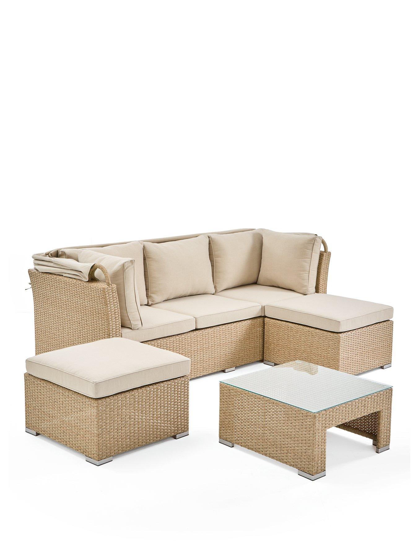 stillFront image of the-very-collection-cayman-sunbed-set-with-canopy