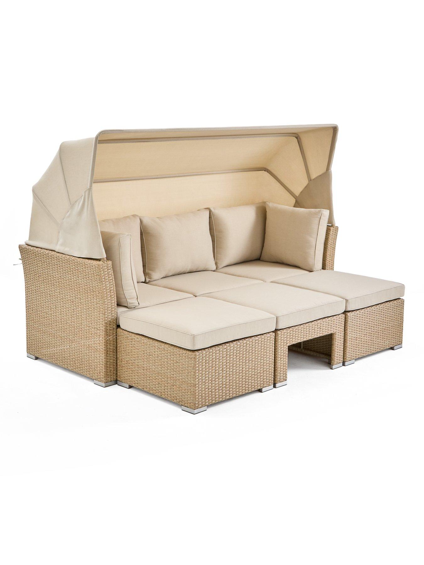  image of the-very-collection-cayman-sunbed-set-with-canopy