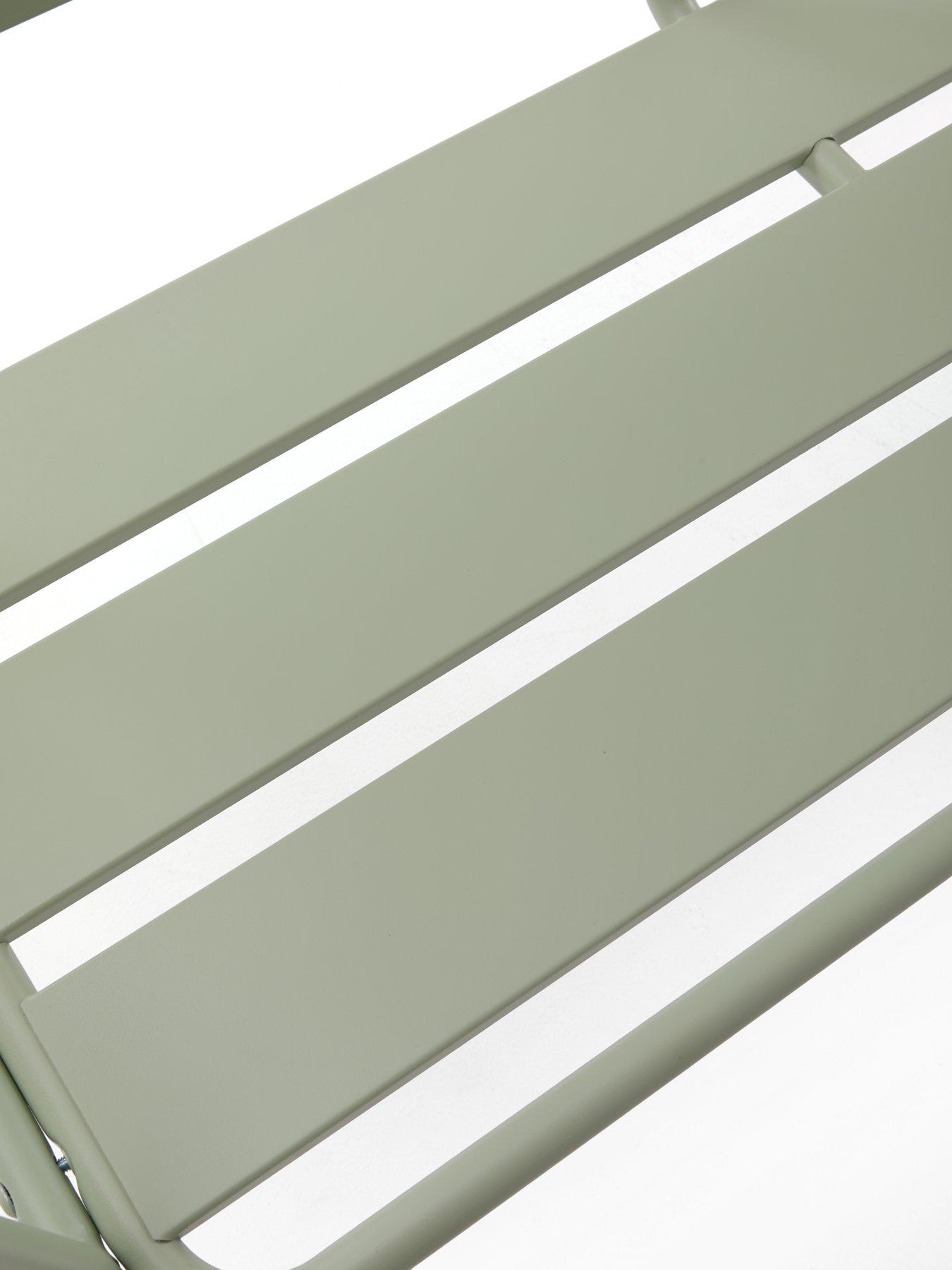 Image 7 of 7 of The Very Collection Metal Bench- Green
