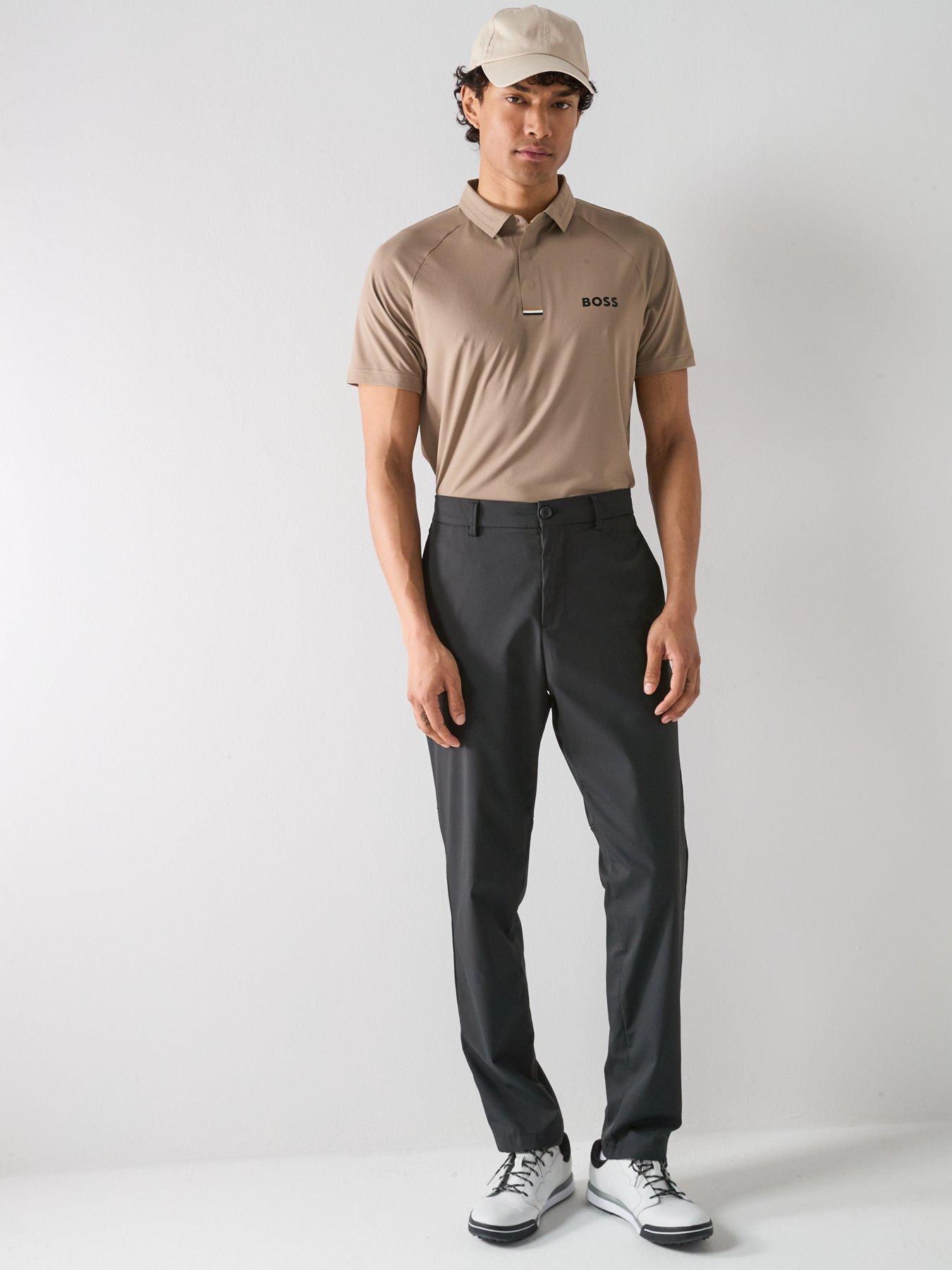 Image 3 of 4 of BOSS Mens Golf Paddytech Polo Shirt - Khaki
