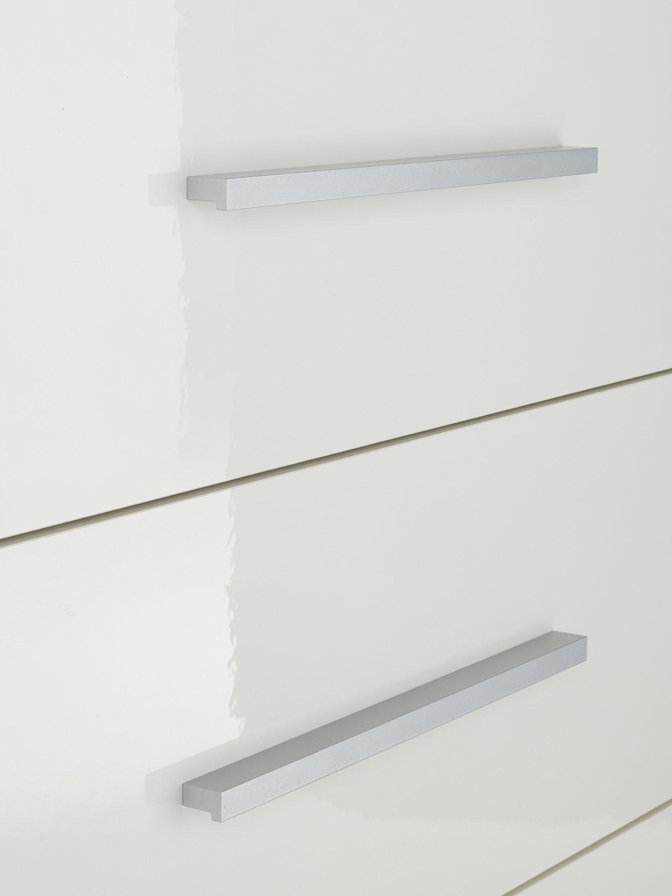 Image 6 of 7 of The Very Collection Prague Gloss 6 Drawer Chest - White - FSC&reg; Certified