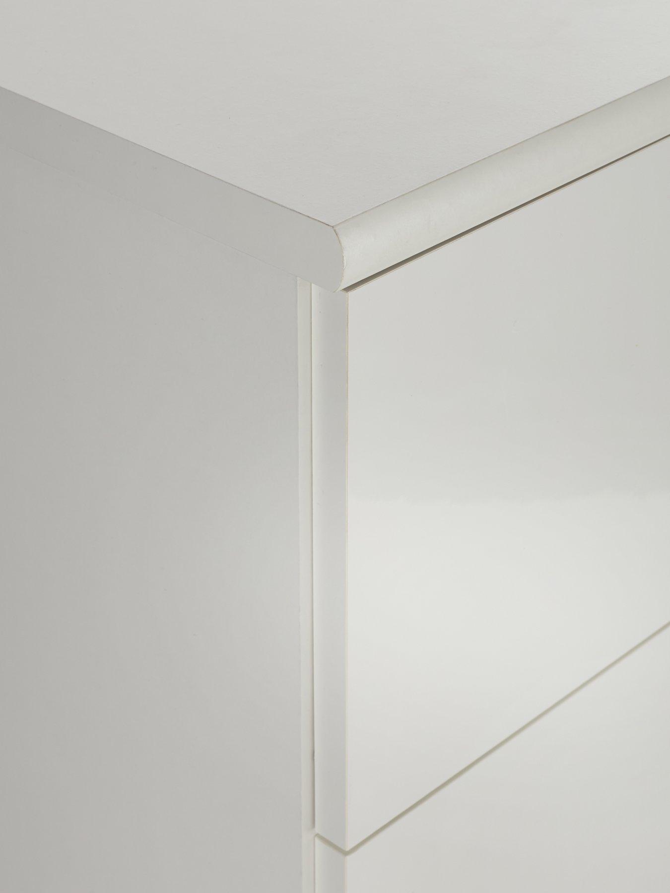 Image 7 of 7 of The Very Collection Prague Gloss 6 Drawer Chest - White - FSC&reg; Certified