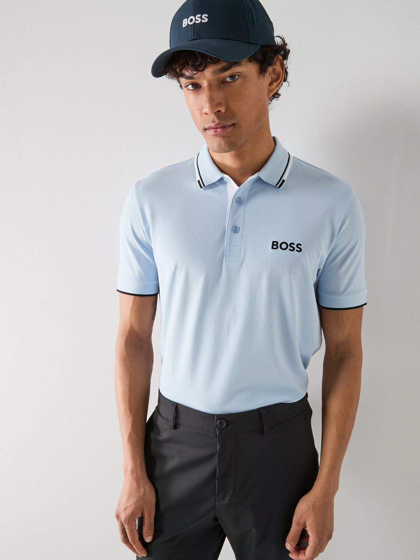 BOSS Mens Golf Paddy Pro Polo Shirt - Blue