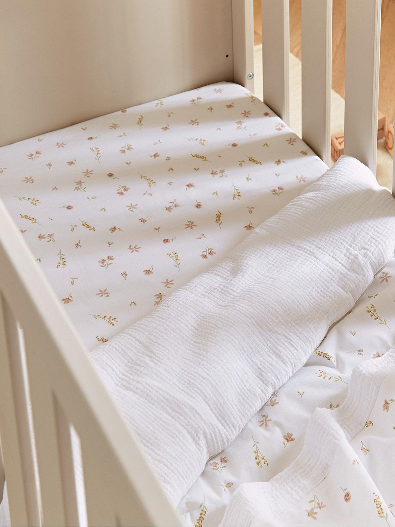 Image 1 of 8 of CuddleCo 4pc Cot Bed Bedding Set - Cashmere Meadow