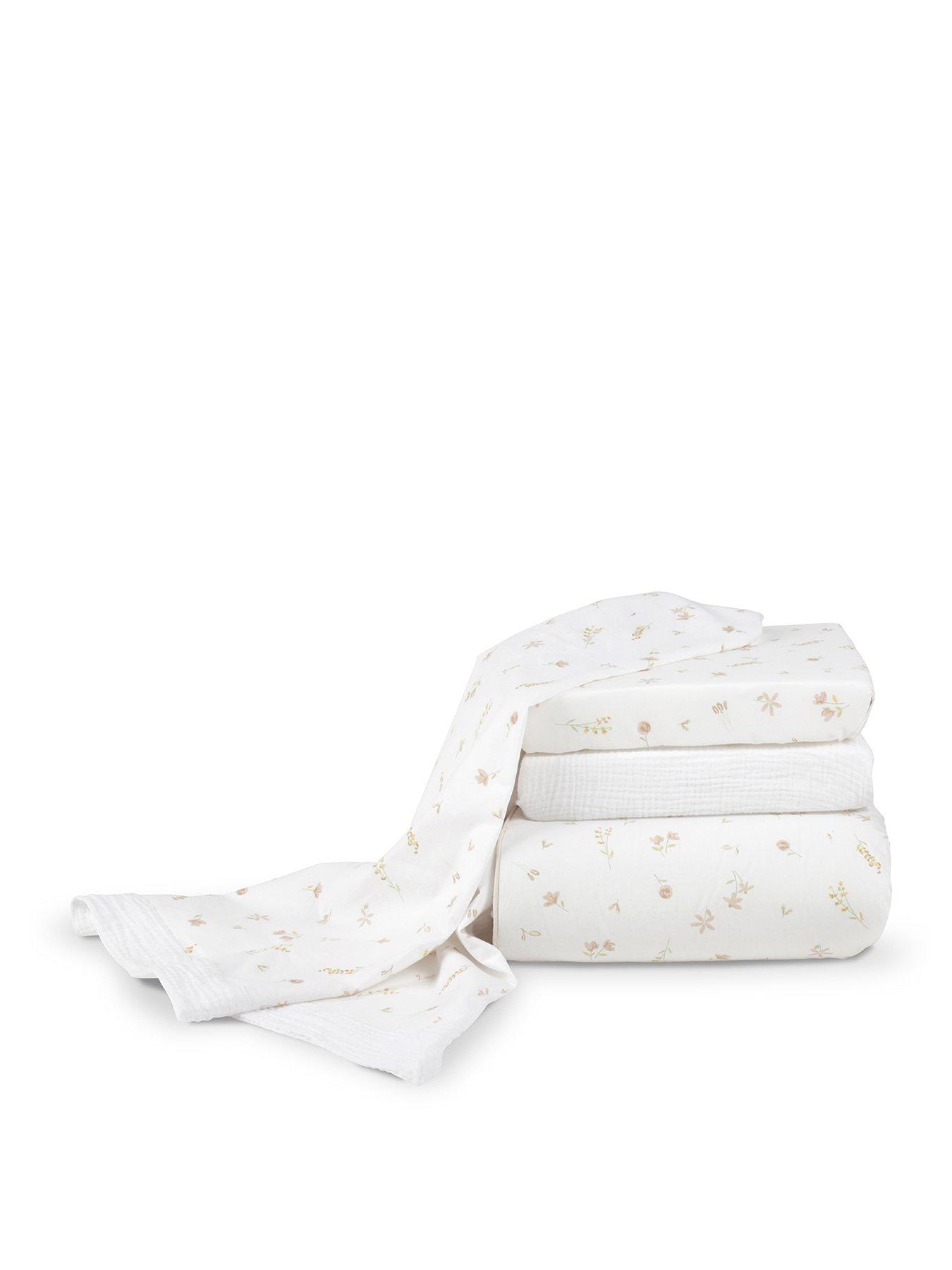 Image 2 of 8 of CuddleCo 4pc Cot Bed Bedding Set - Cashmere Meadow