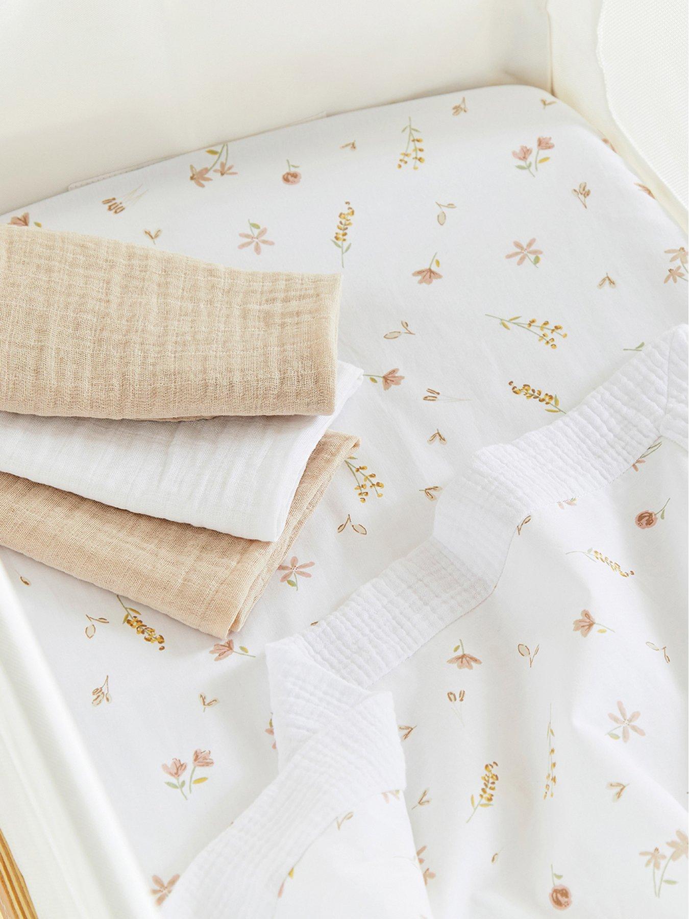 CuddleCo Universal Crib/ Co Sleeper Bedding set - Cashmere Meadow