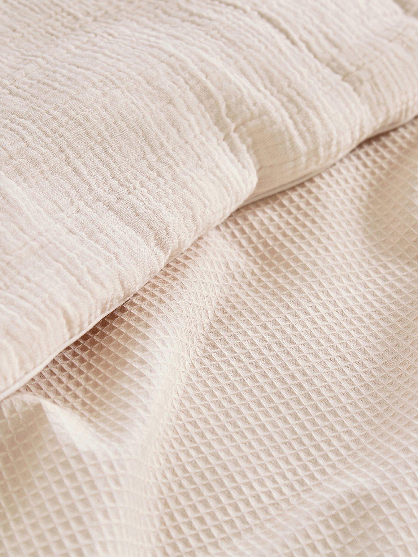  image of cuddleco-cot-bed-quilt-cashmere-waffle