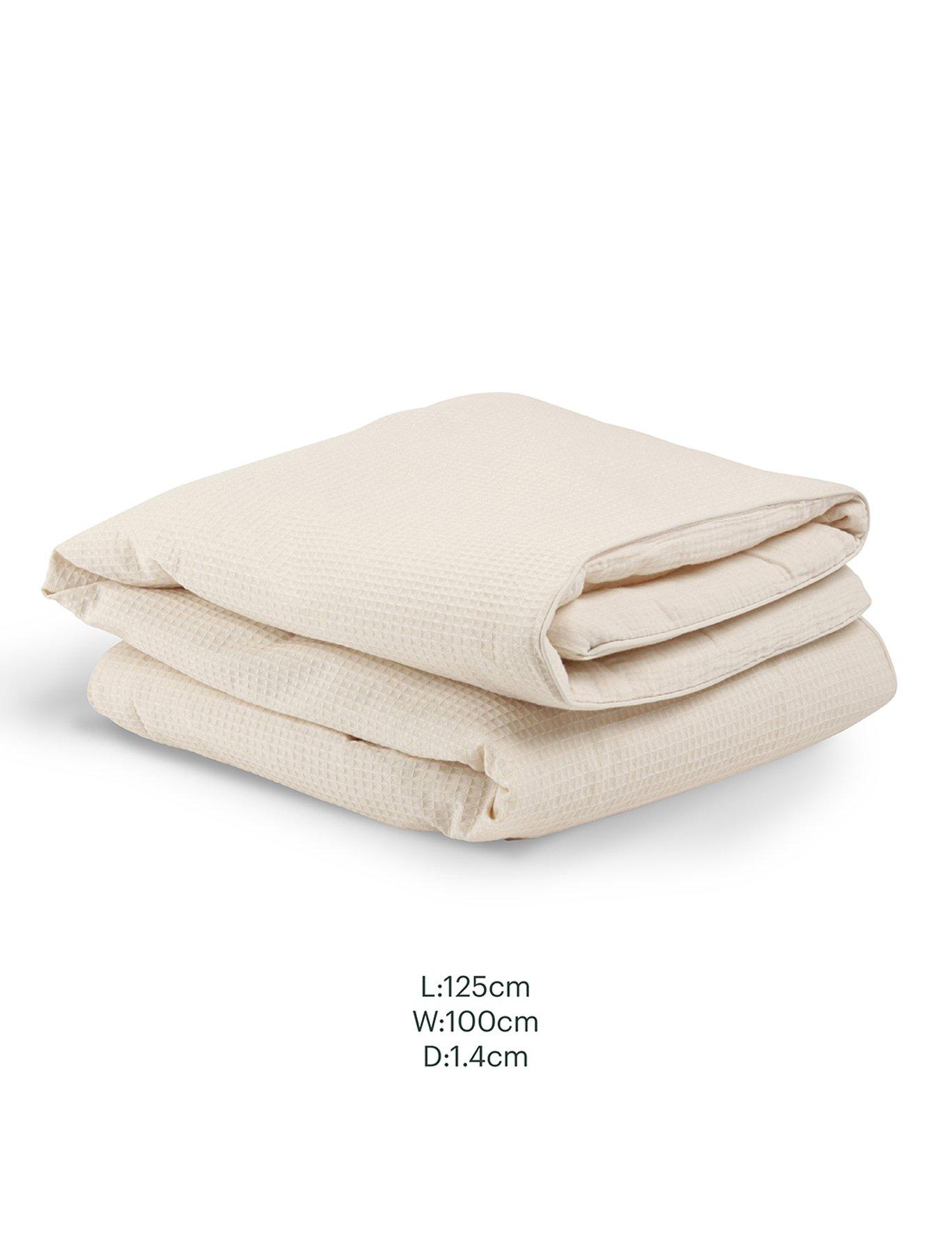  image of cuddleco-cot-bed-quilt-cashmere-waffle
