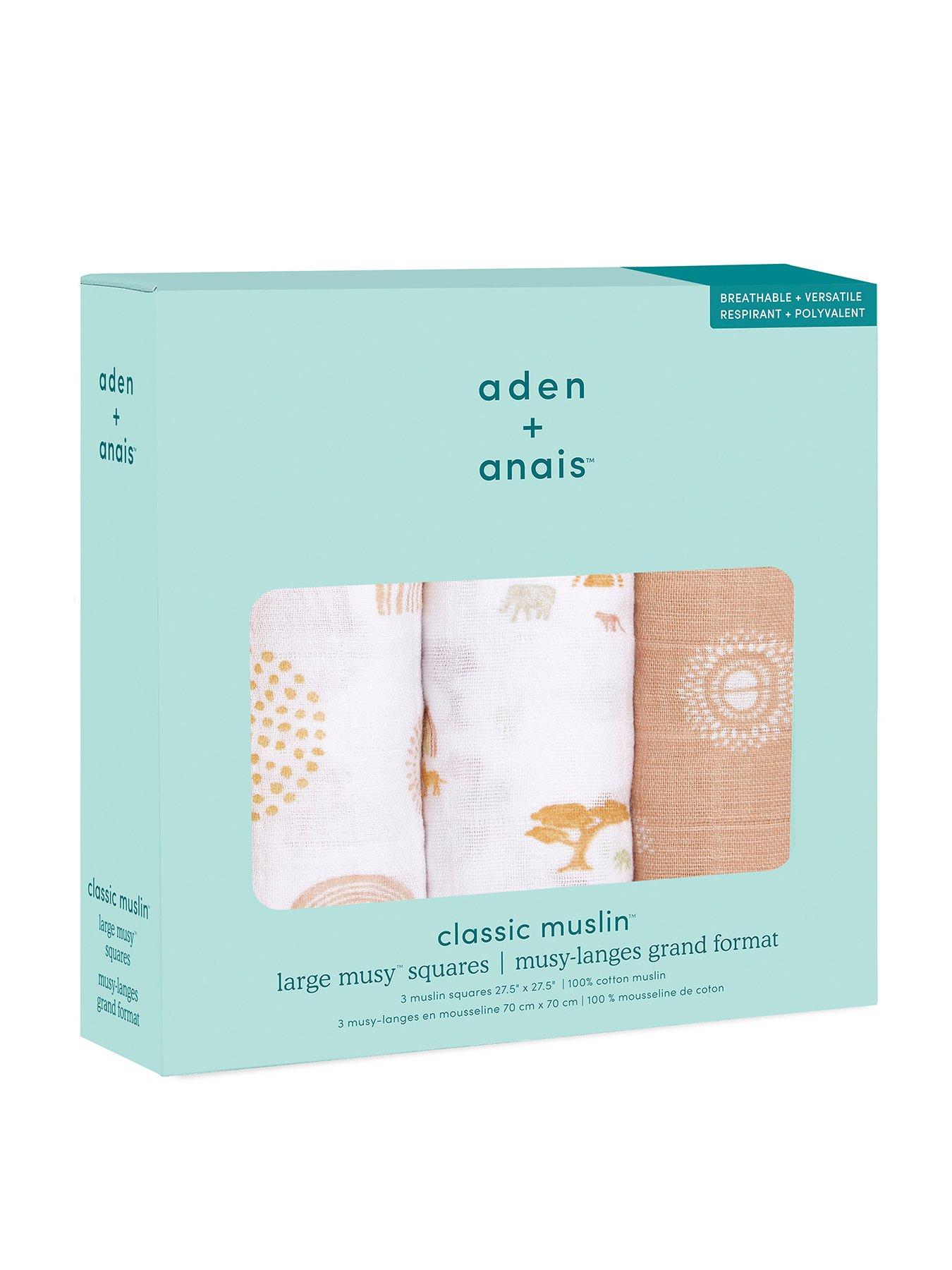 Image 1 of 4 of aden + anais Keep Rising - 3 Pack Cotton Muslin Squares