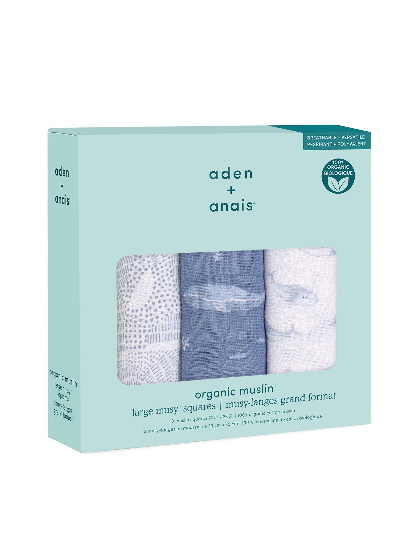 aden + anais Oceanic - 3 Pack Cotton Muslin Squares