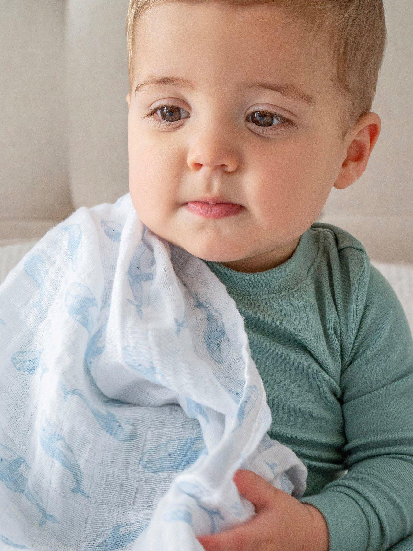 Image 5 of 5 of aden + anais Oceanic - 3 Pack Cotton Muslin Squares