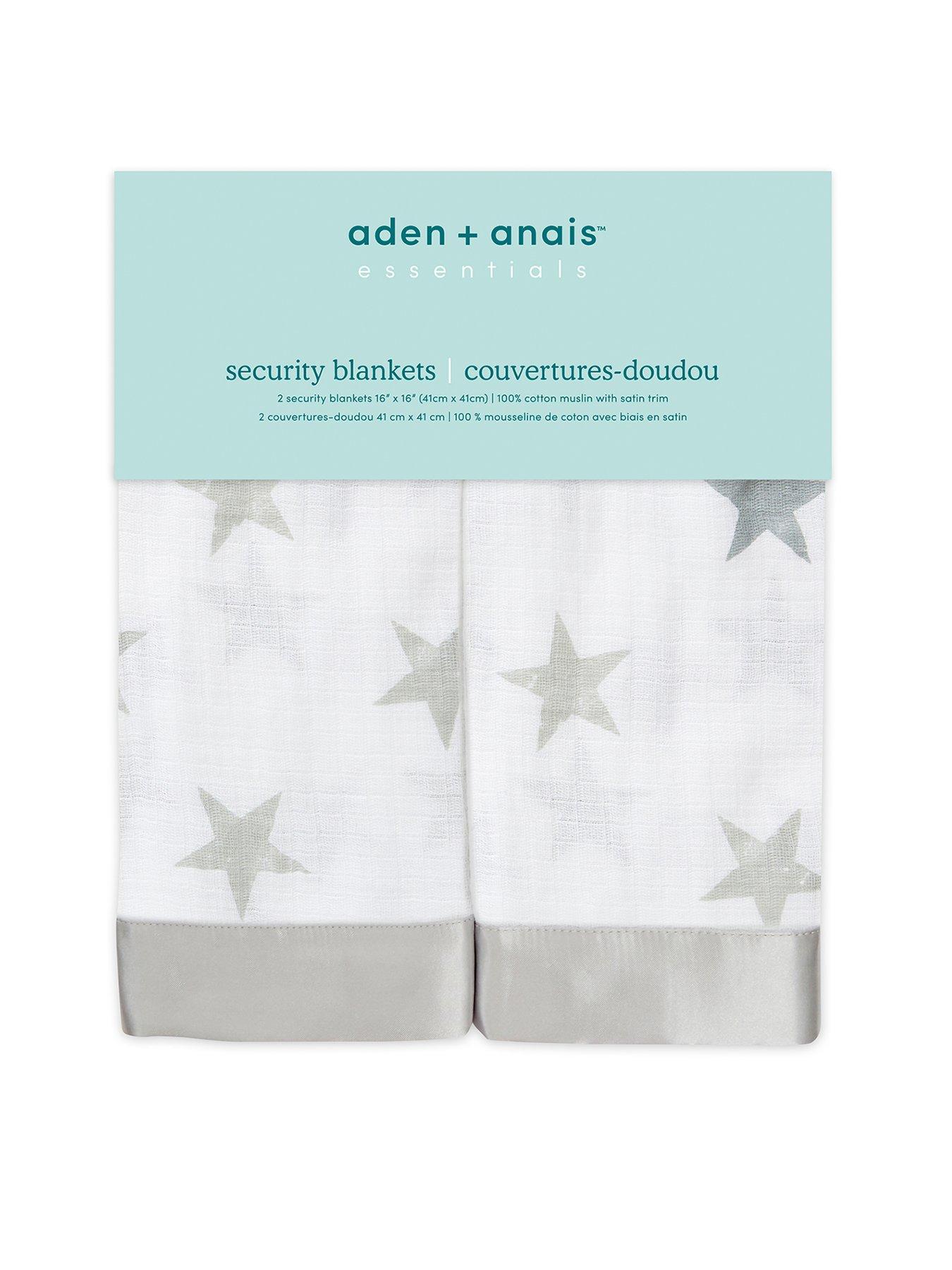 Image 1 of 2 of aden + anais Essentials 2-Pack Cotton Muslin Security Blankets - Dusty