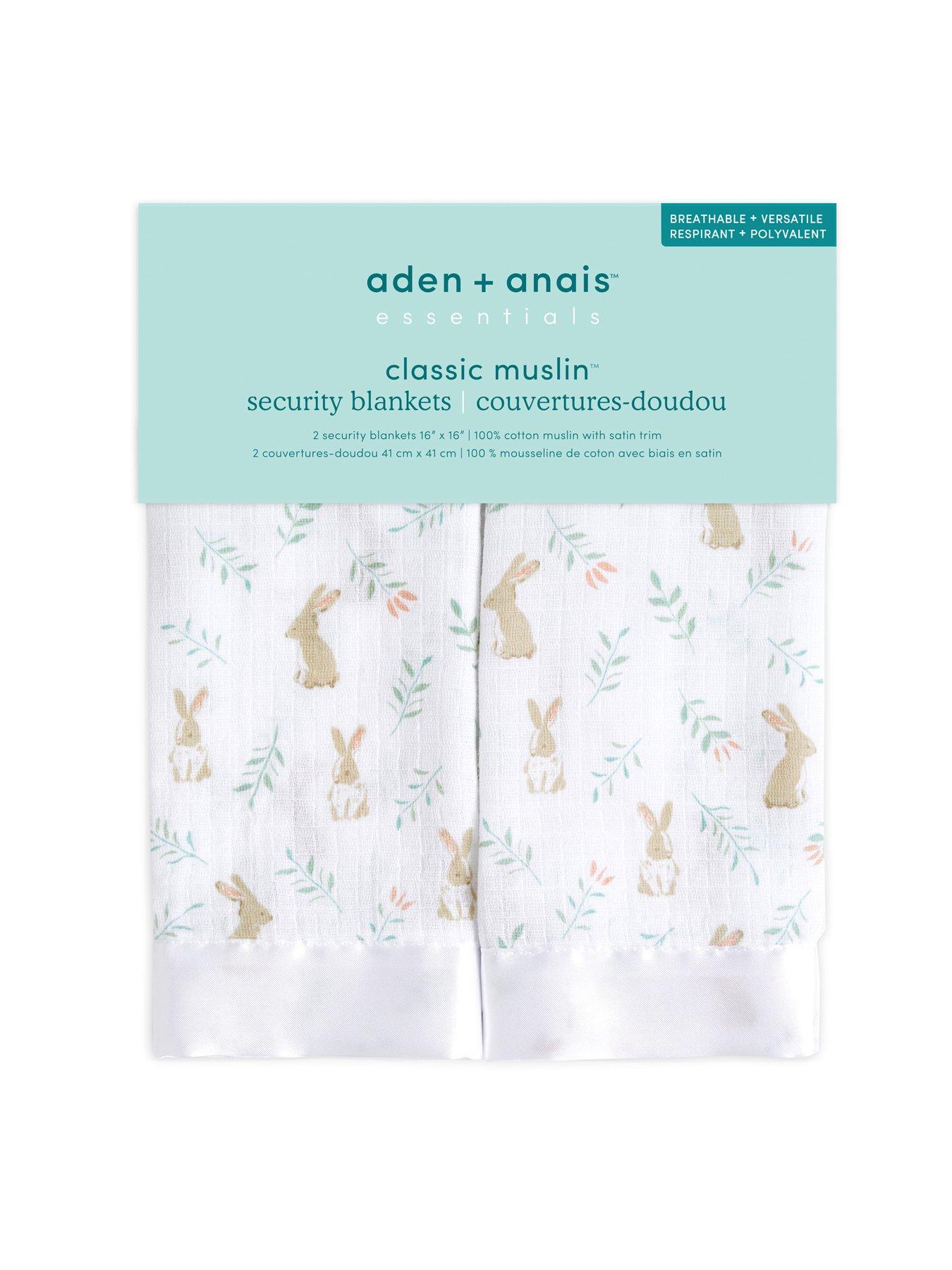 aden-anais-essentials-2-pack-cotton-muslin-security-blankets-blushing-bunnies