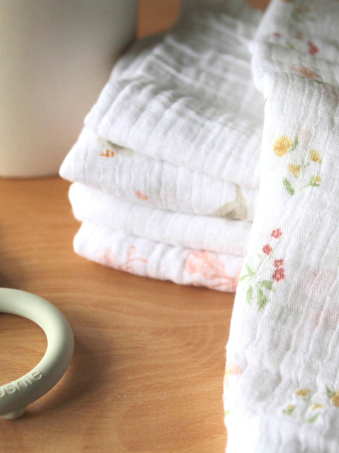 Image 1 of 5 of aden + anais Essential 5 Pack Cotton Muslin Squares - Country Floral