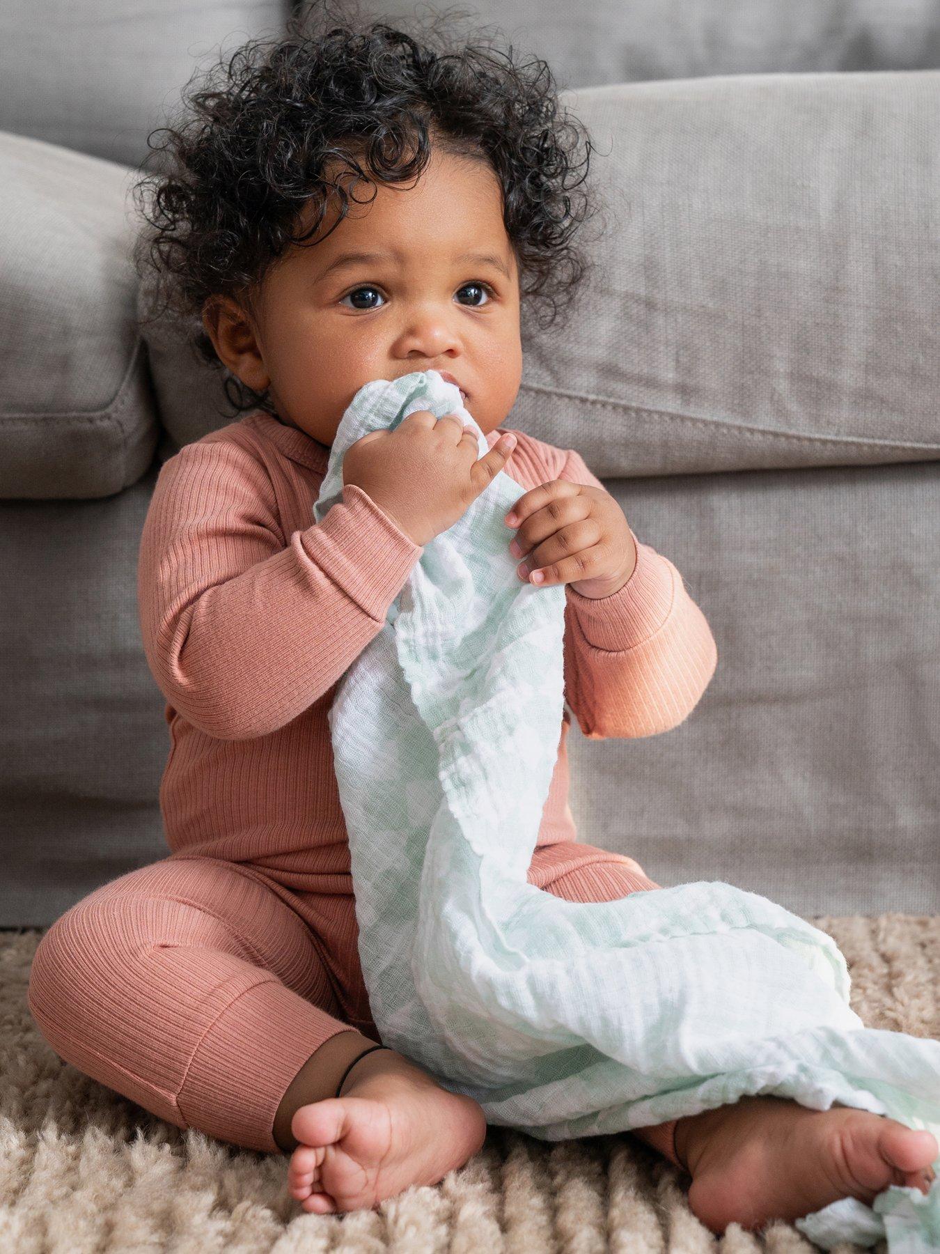 aden + anais Essential 5 Pack Cotton Muslin Squares - Elephant Circus