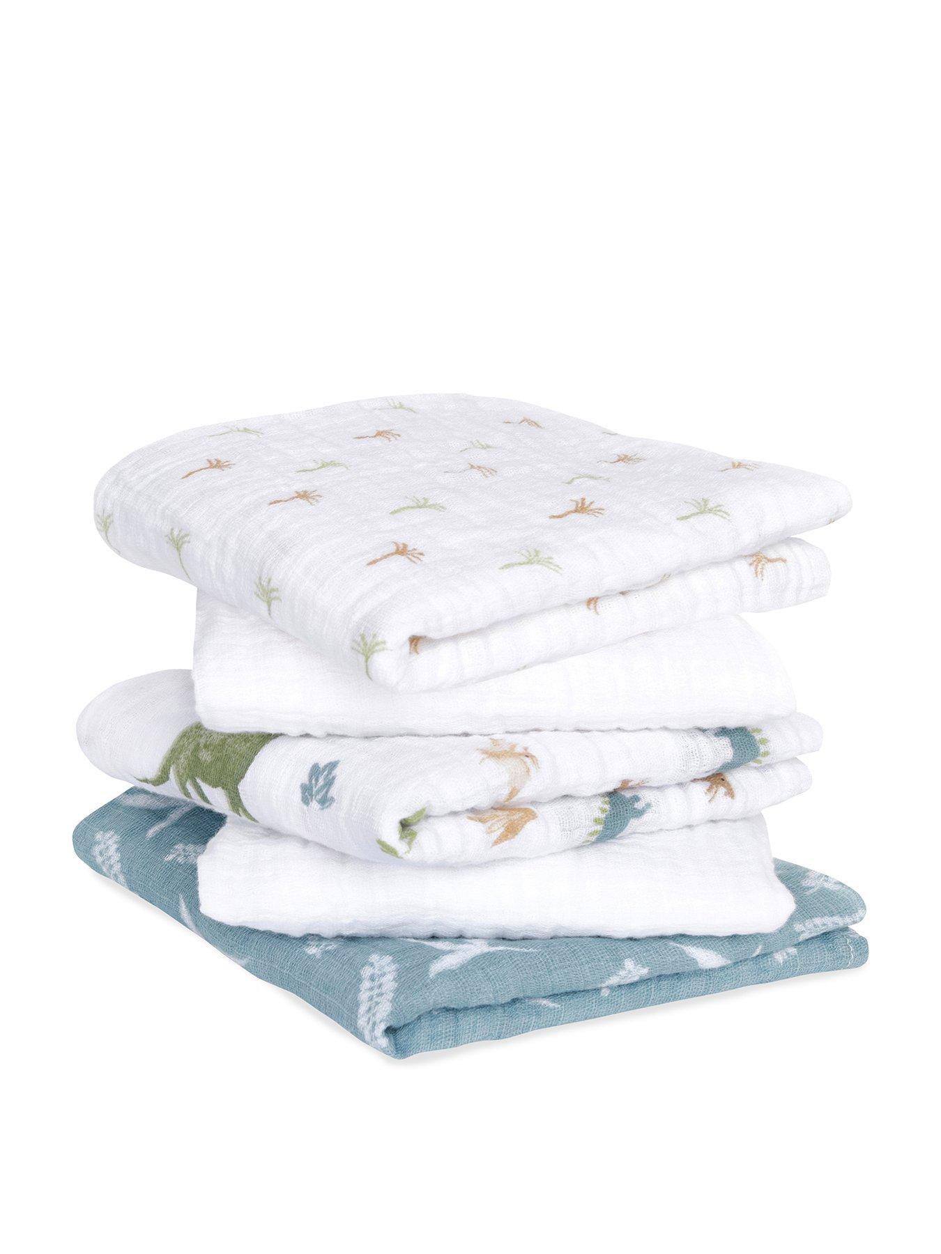 Image 2 of 4 of aden + anais Essential 5 Pack Cotton Muslin Squares - Dino Jungle