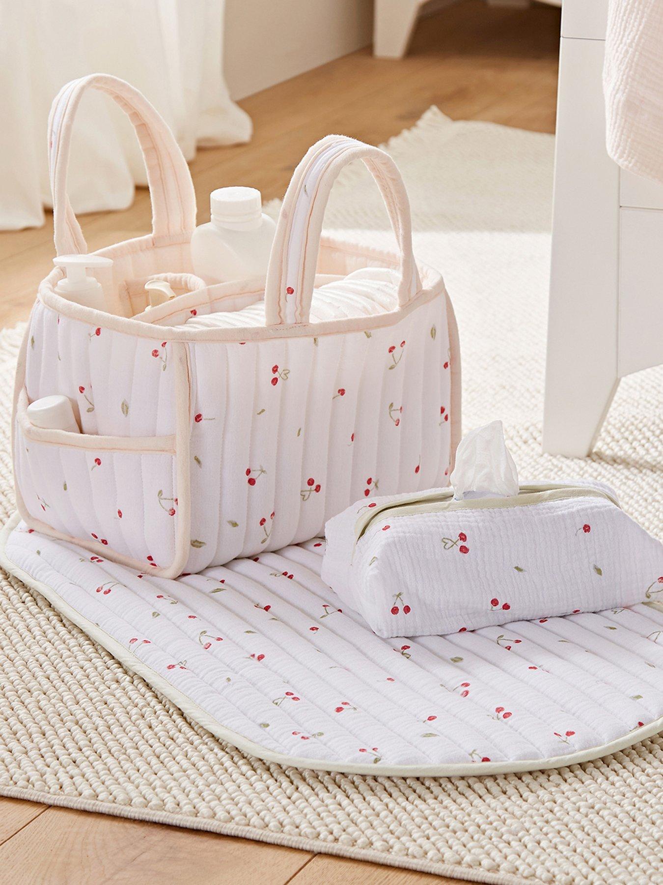 CuddleCo Changing Set - Ditsy Cherry
