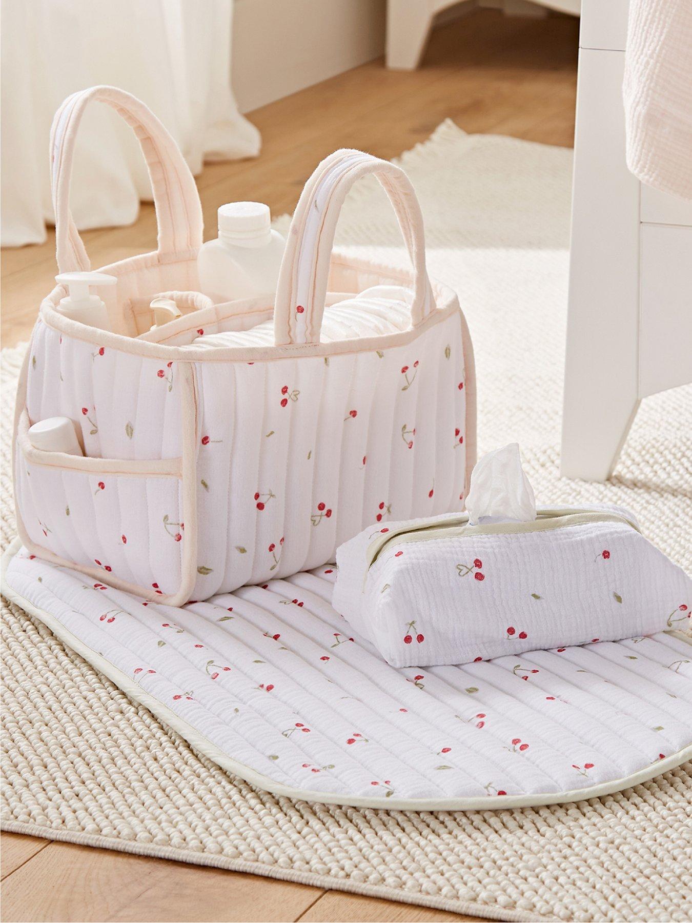 CuddleCo Changing Set - Ditsy Cherry