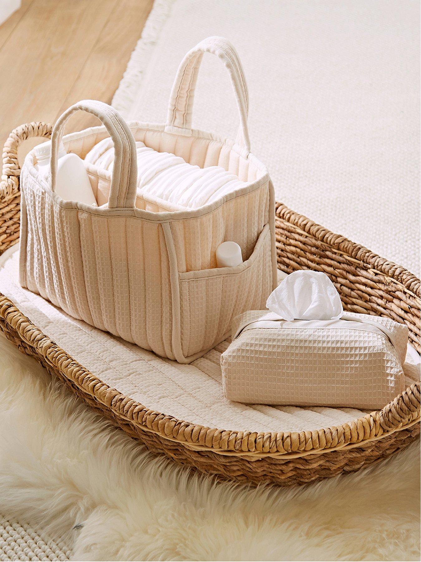 Image 1 of 8 of CuddleCo Changing Set - Cashmere Waffle