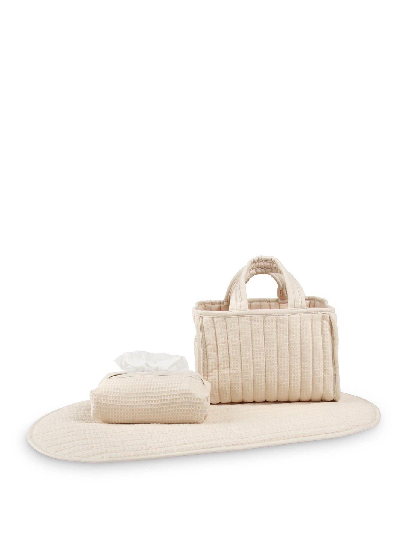 Image 2 of 8 of CuddleCo Changing Set - Cashmere Waffle