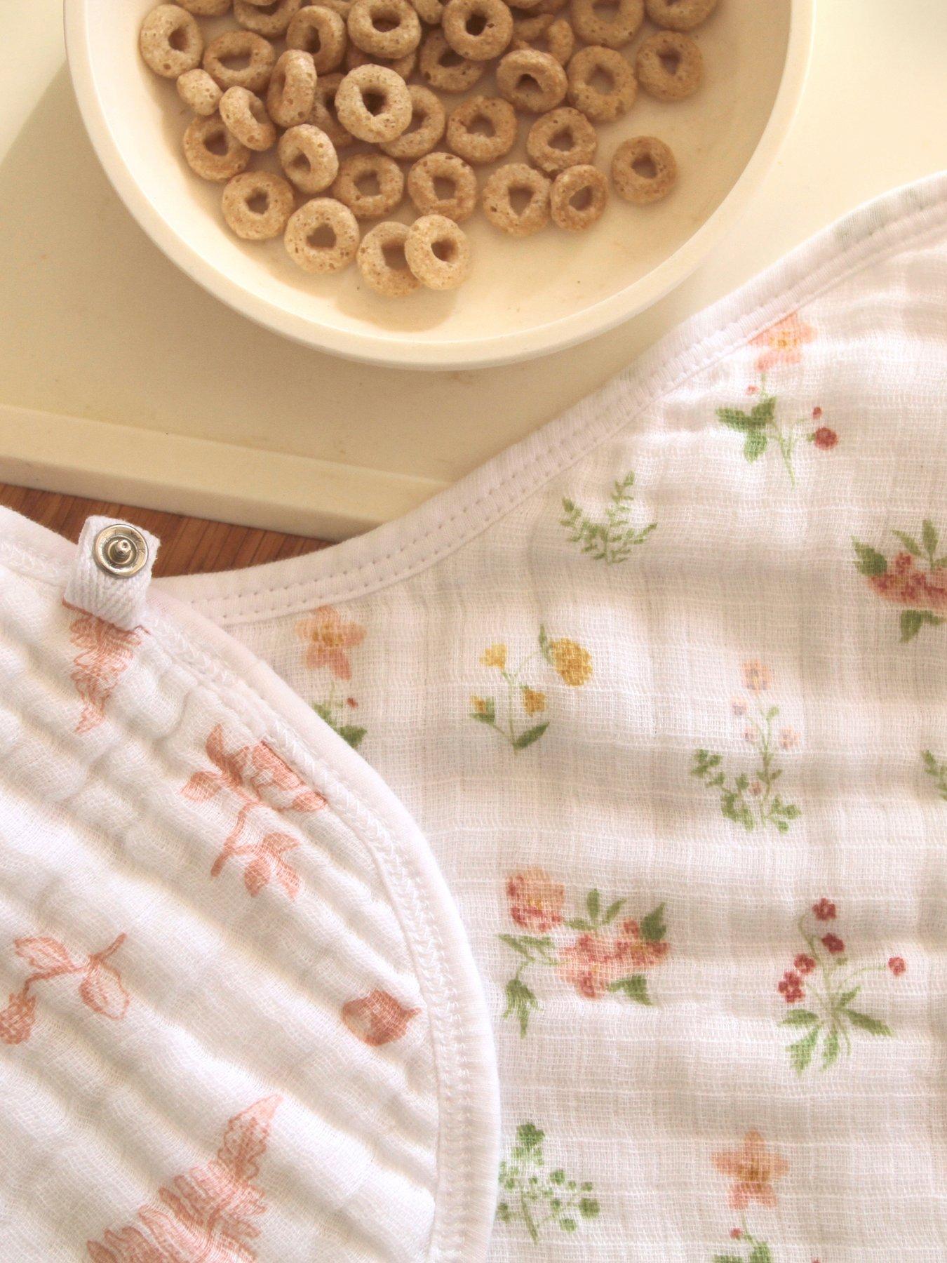Image 3 of 4 of aden + anais Essentials Cotton Muslin Baby Burpy Bib - Country Floral