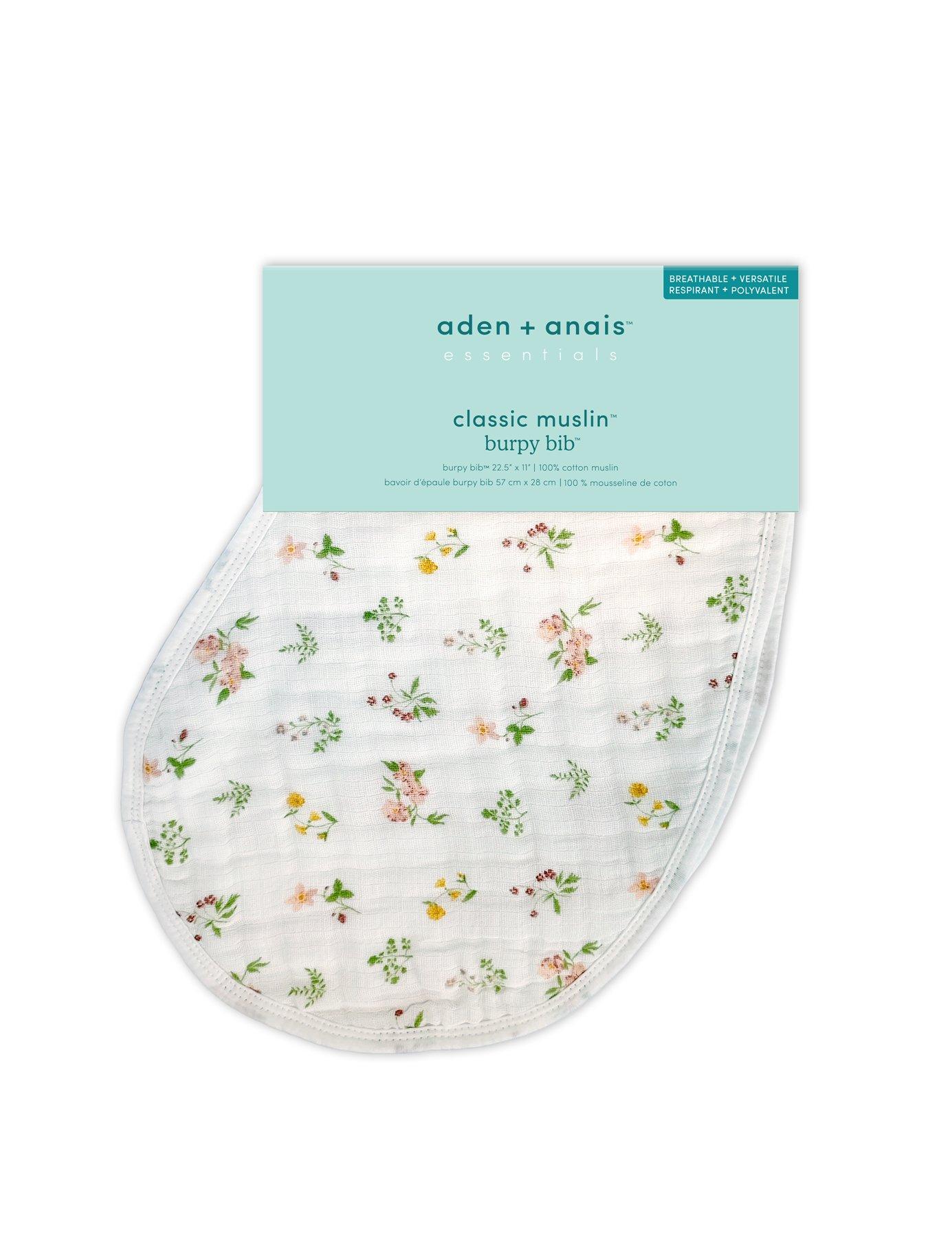 Image 4 of 4 of aden + anais Essentials Cotton Muslin Baby Burpy Bib - Country Floral