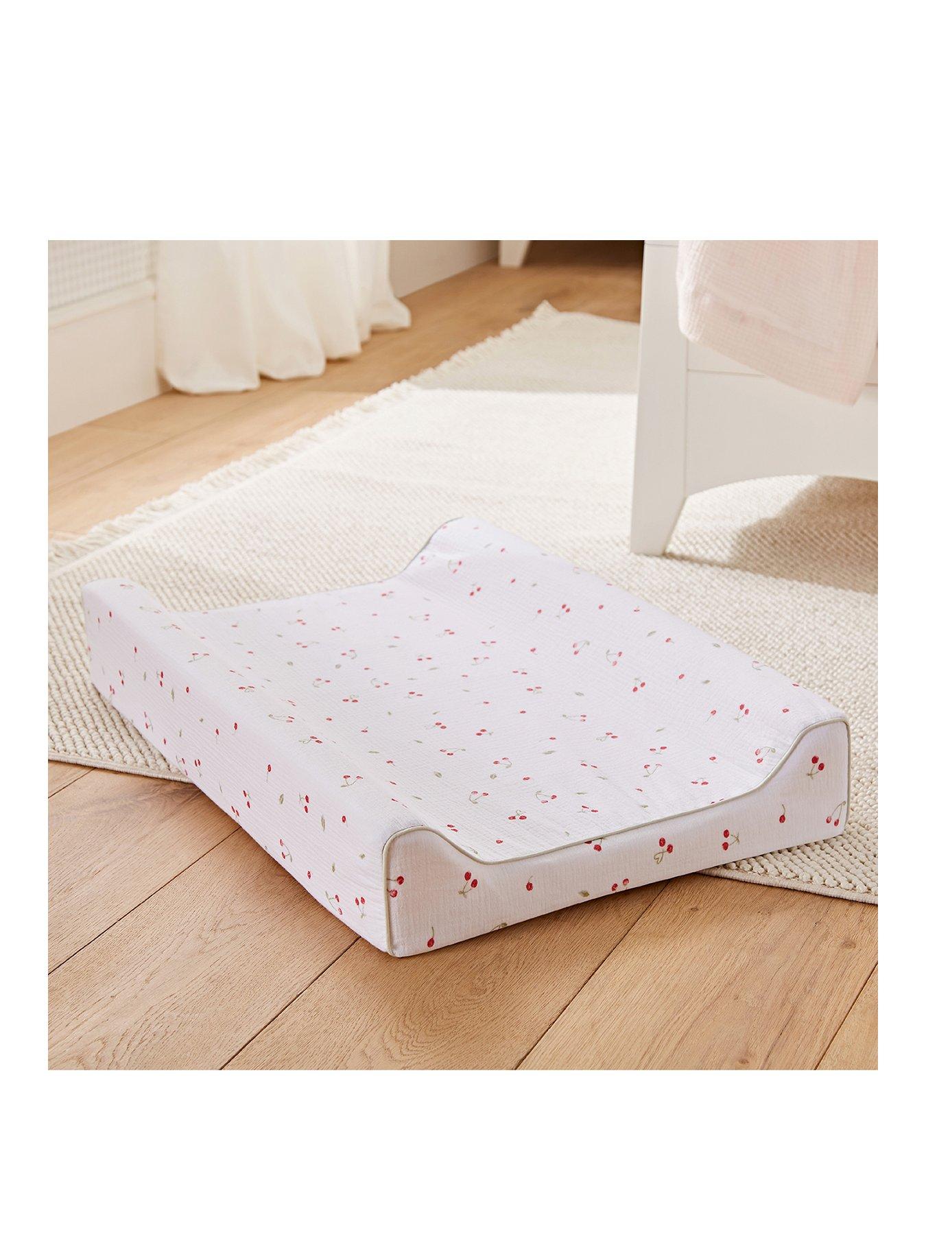 CuddleCo Wedge Changing Mat - Ditsy Cherry