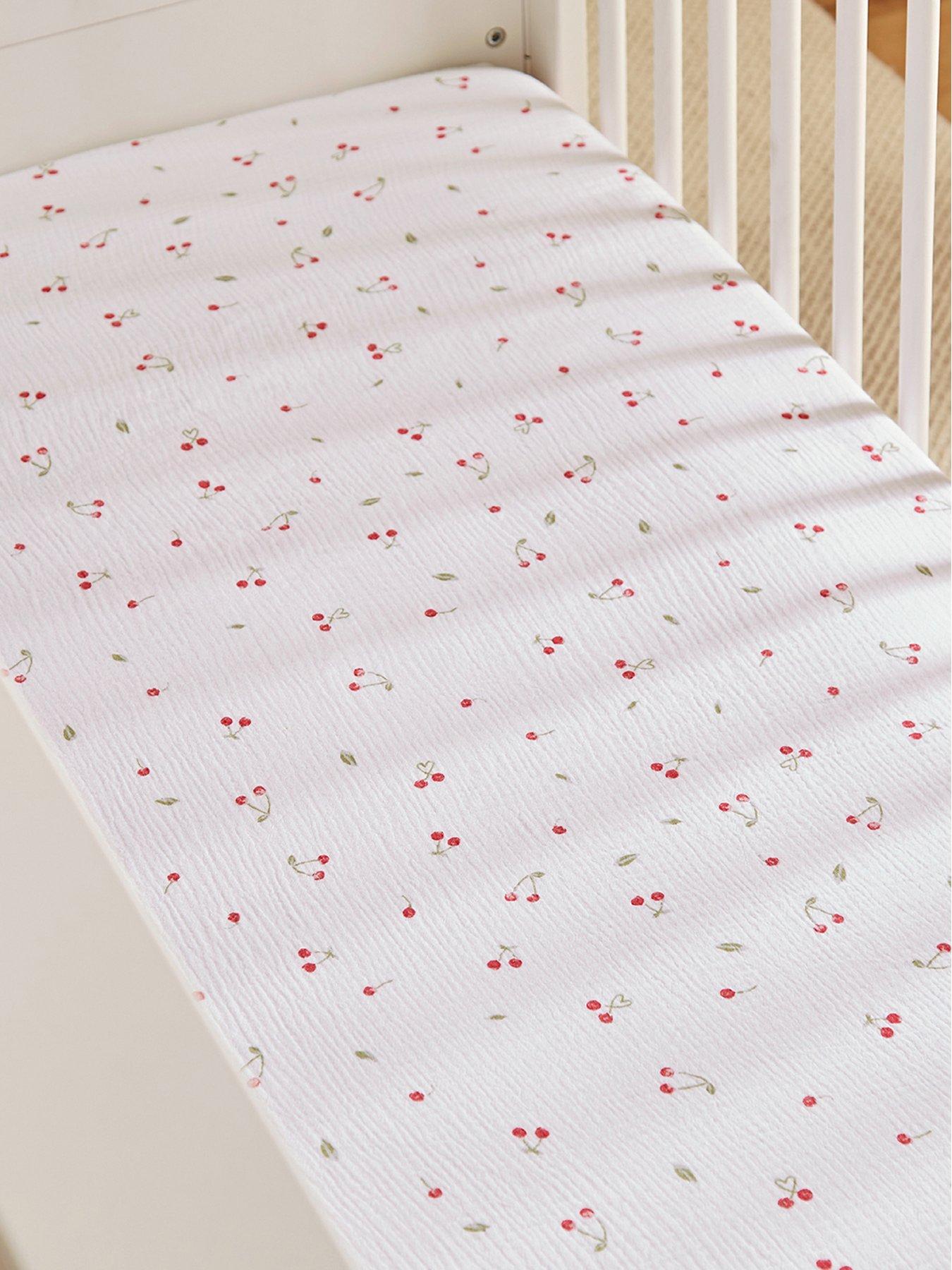 cuddleco-cot-bed-sheets-2pk-ditsy-cherry