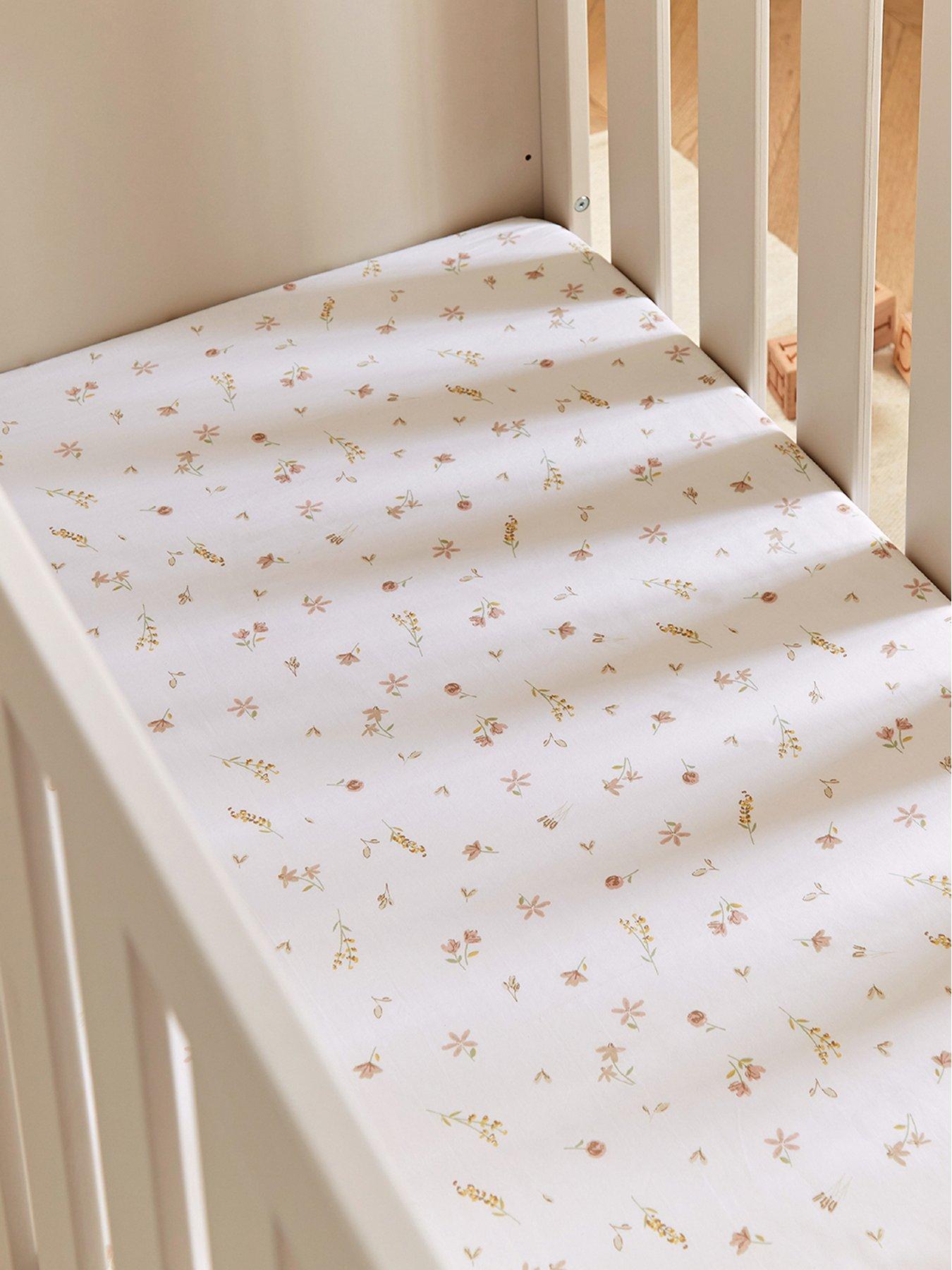 CuddleCo Cot Bed Sheets 2pk - Cashmere Meadow