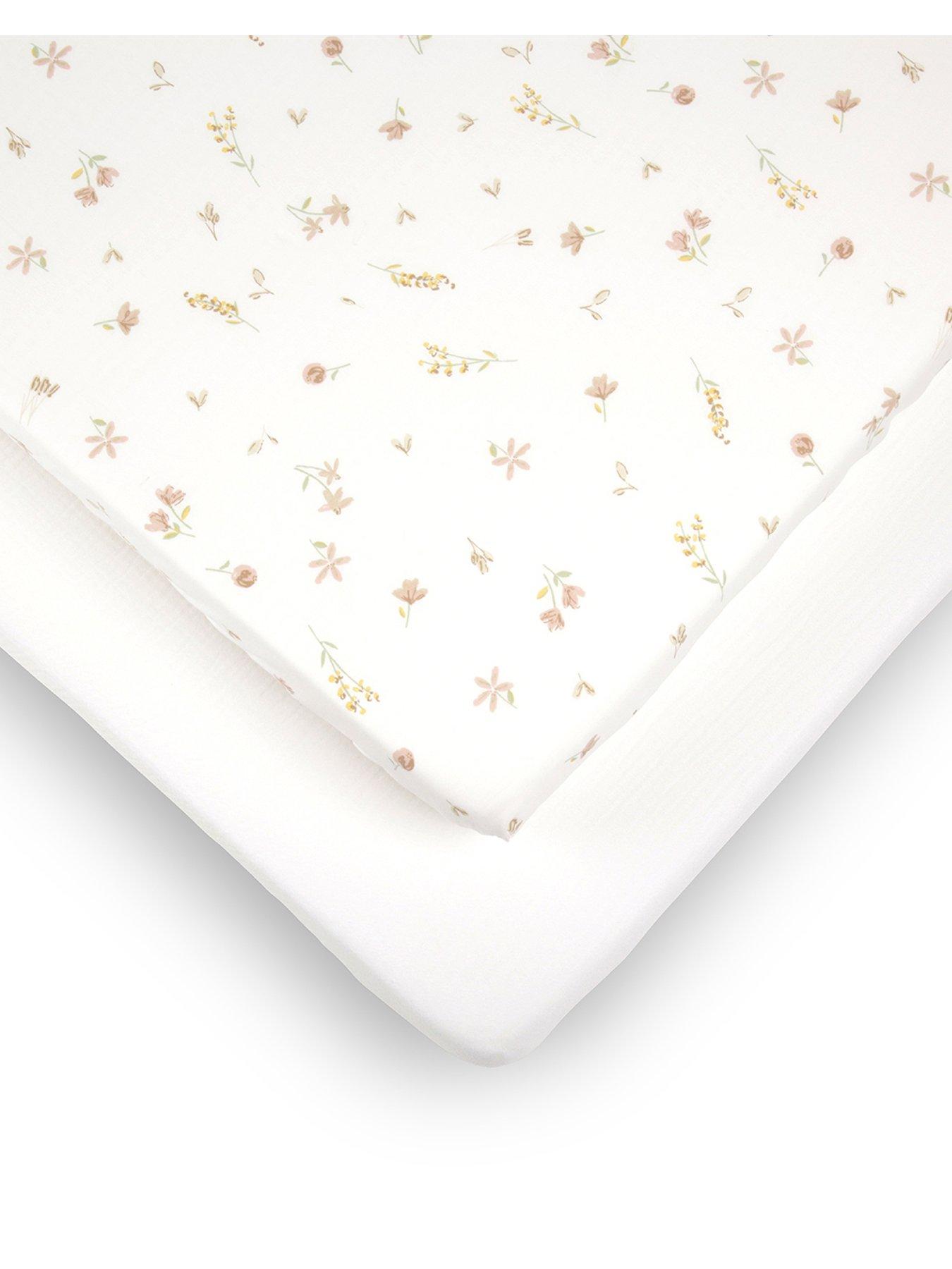 Image 2 of 4 of CuddleCo Cot Bed Sheets 2pk - Cashmere Meadow