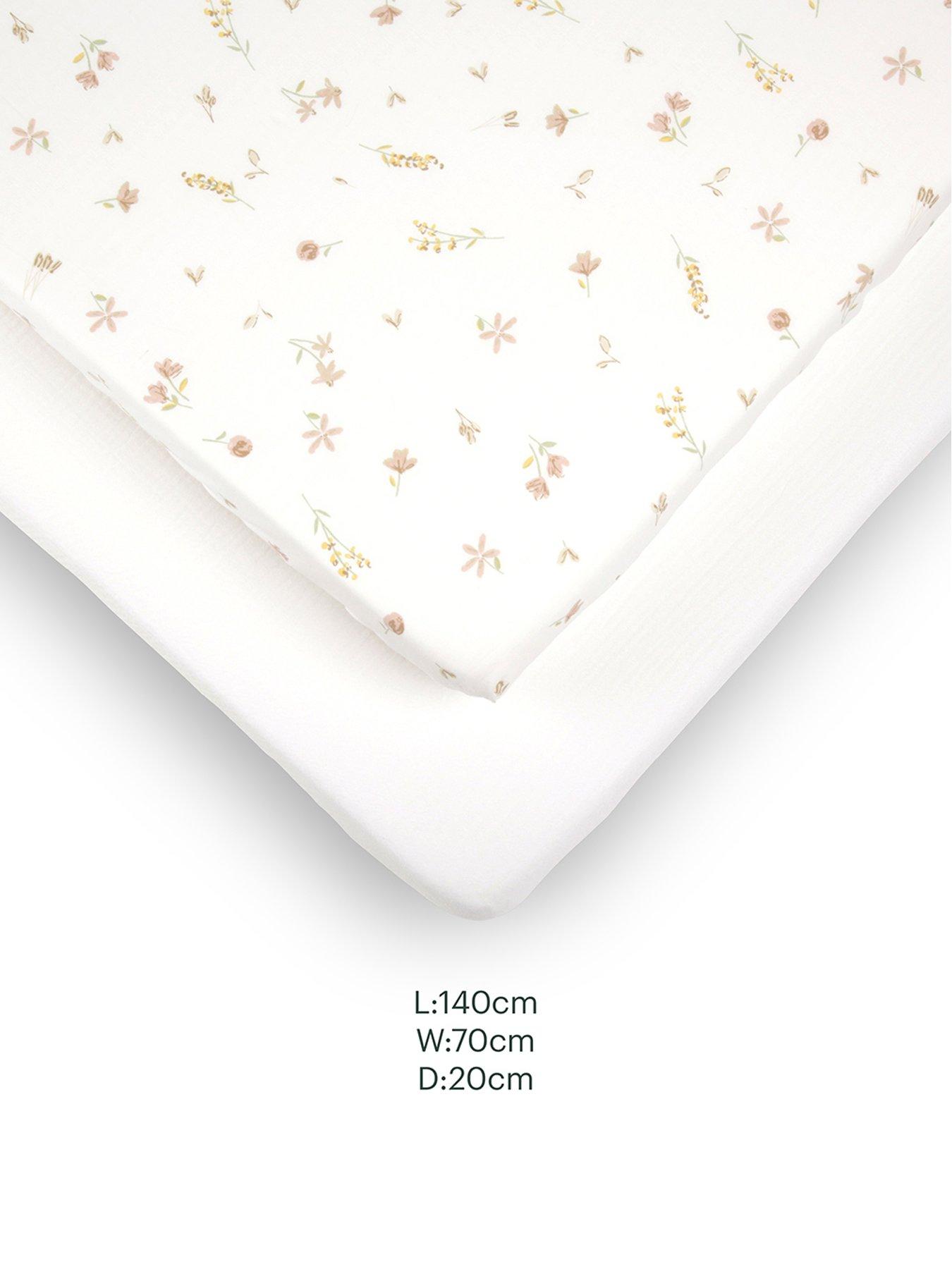 Image 4 of 4 of CuddleCo Cot Bed Sheets 2pk - Cashmere Meadow