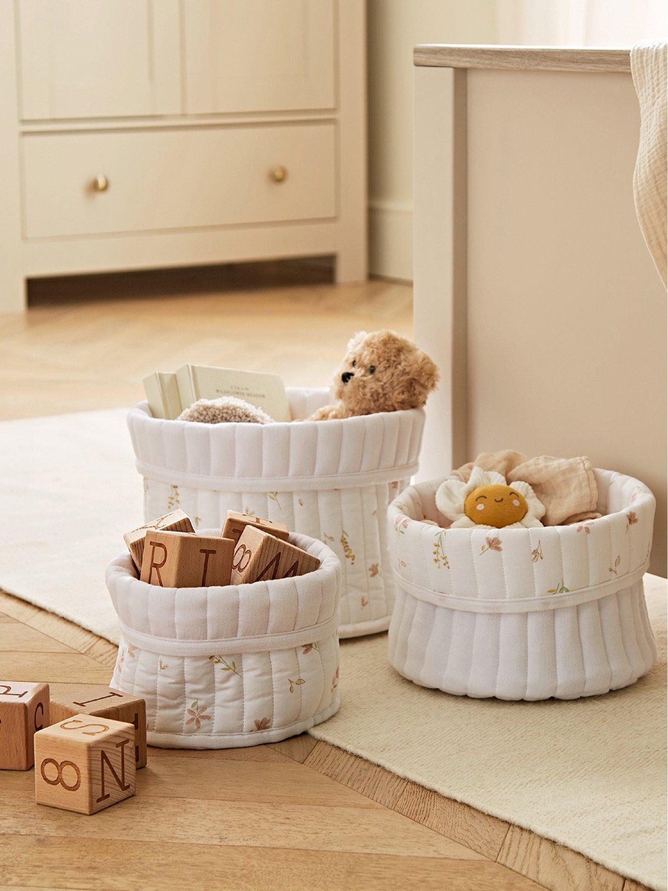 CuddleCo 3pk Storage Baskets - Cashmere Meadow