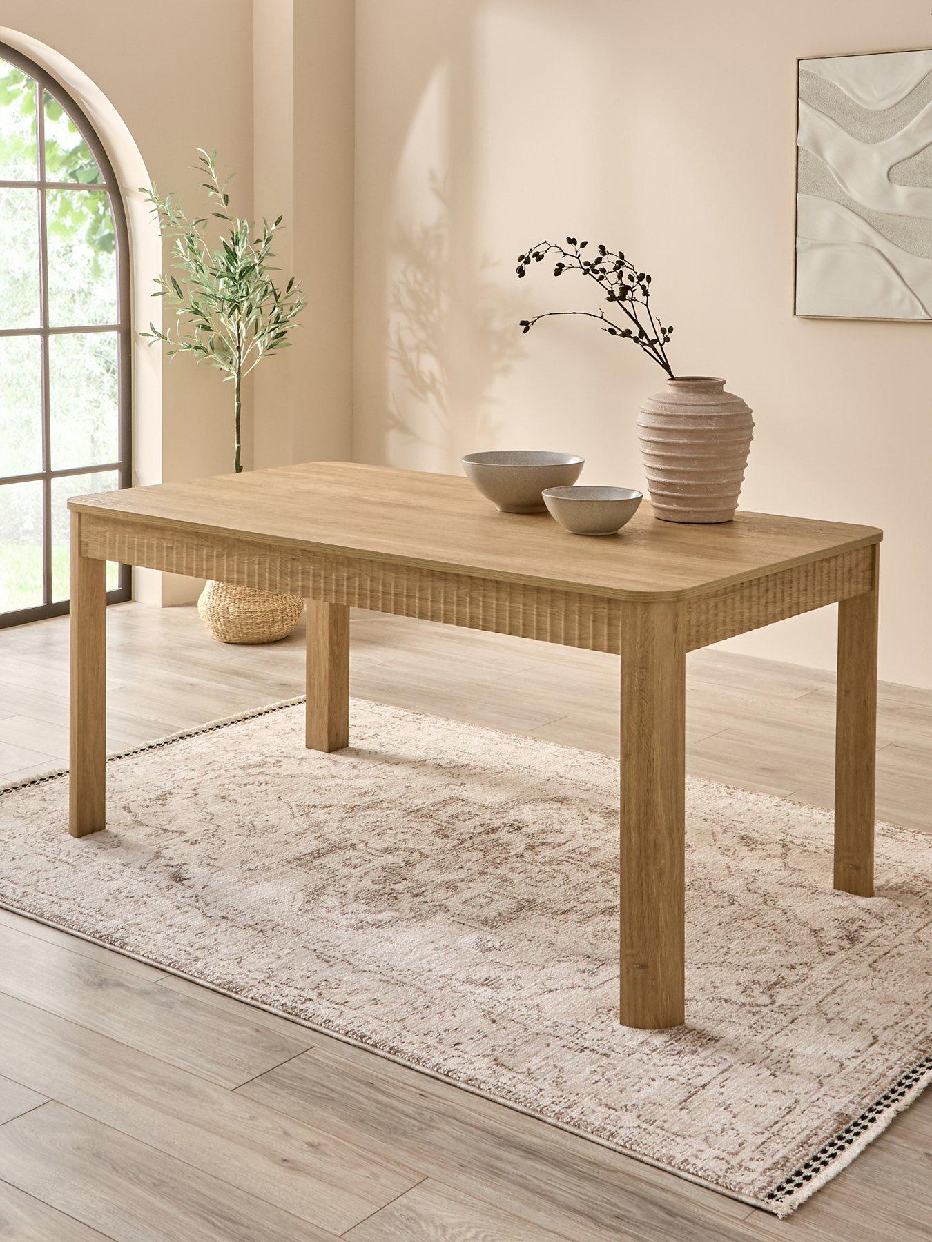 Michelle Keegan Home Sculpt 160 cm Dining Table - Oak - FSC® Certified
