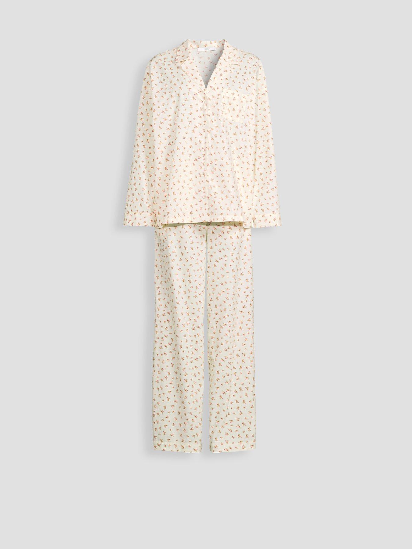 Michelle Keegan Ditsy Print Revere Cotton Pyjamas - Print | Littlewoods