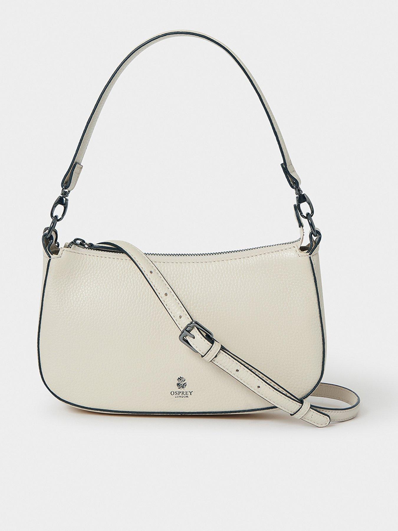 Osprey London The Aspen Leather Shoulder Bag - Ivory