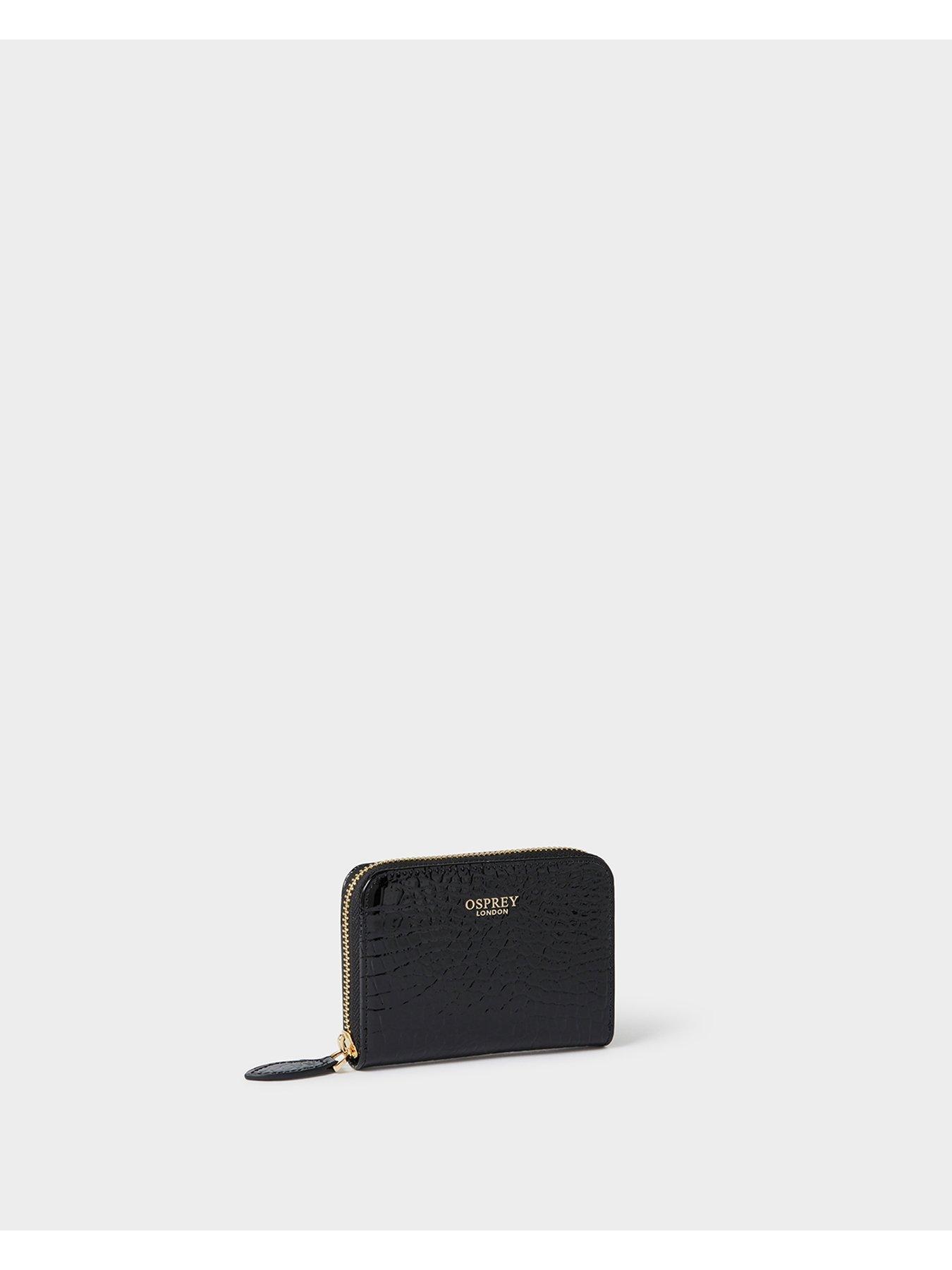 Image 2 of 5 of Osprey London The Fulham Faux Leather Small Zip Around Purse