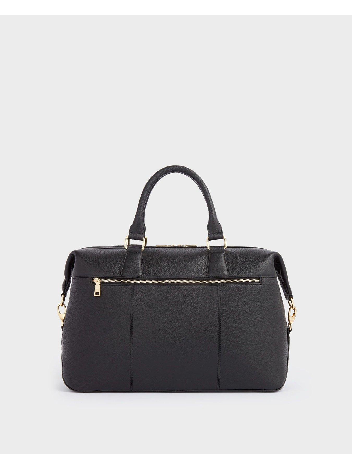  image of osprey-london-the-adaline-leather-weekender-bag