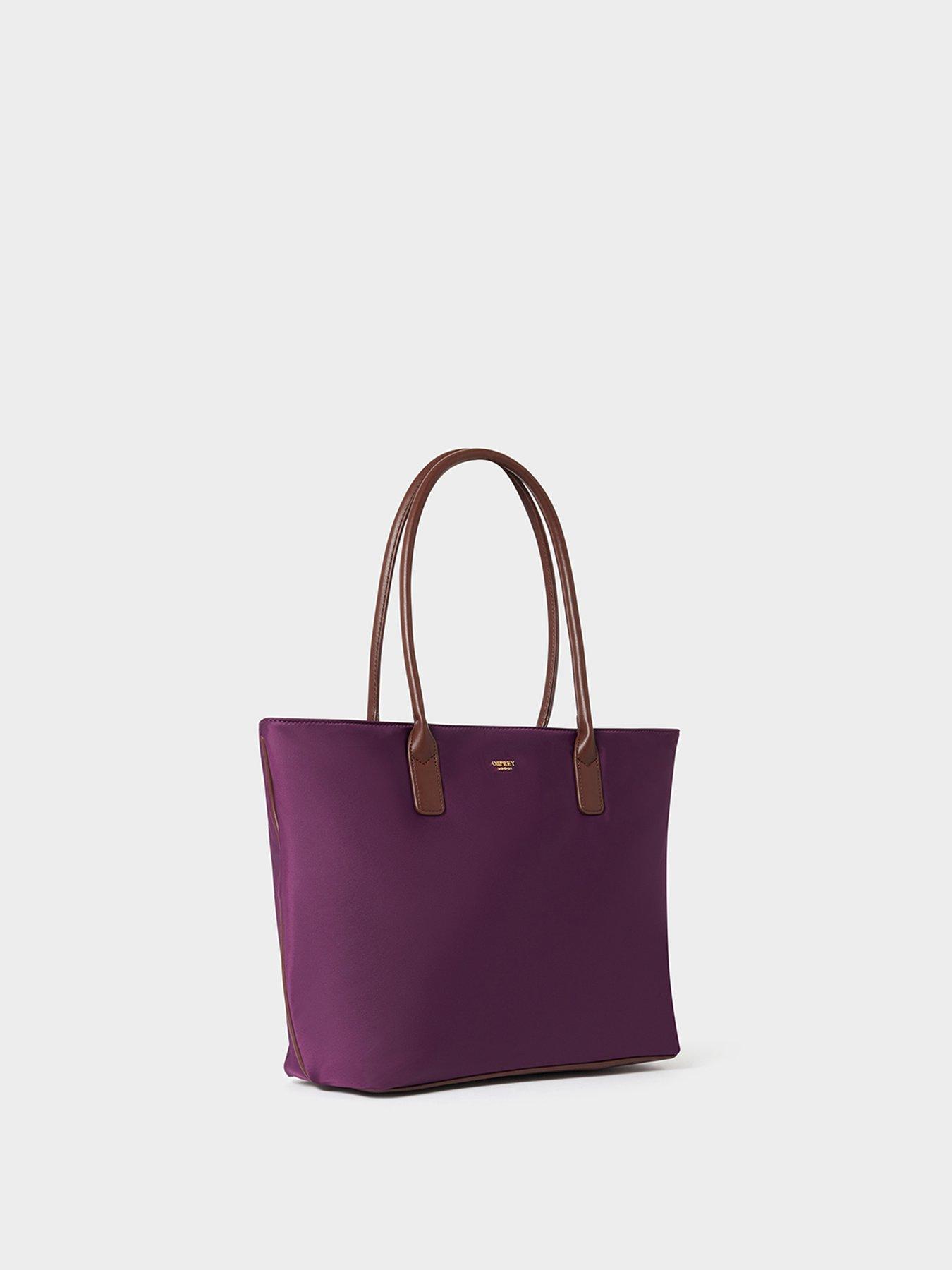 Image 2 of 5 of Osprey London The Voyage Nylon Tote Bag - Purple.
