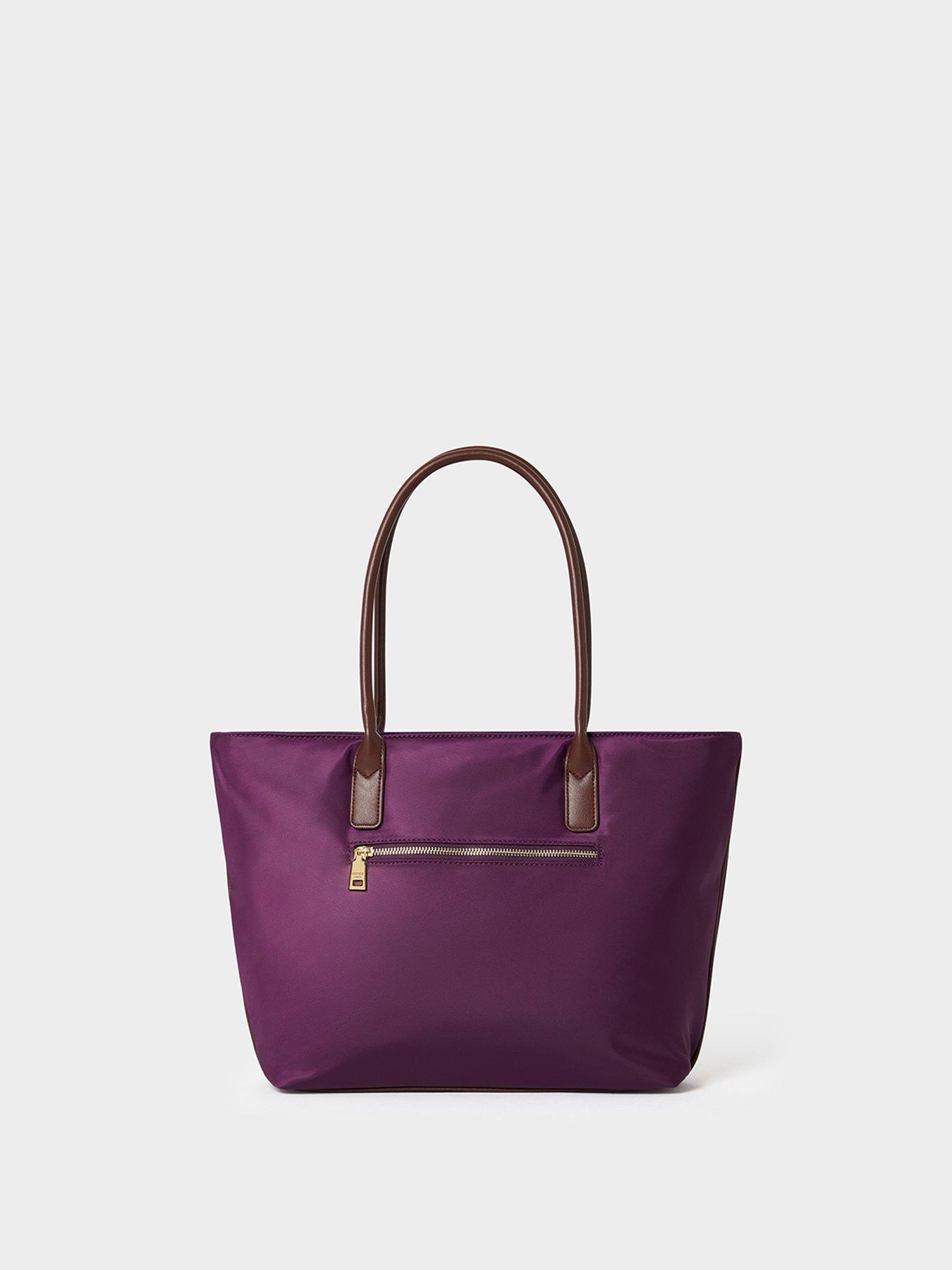 Image 3 of 5 of Osprey London The Voyage Nylon Tote Bag - Purple.