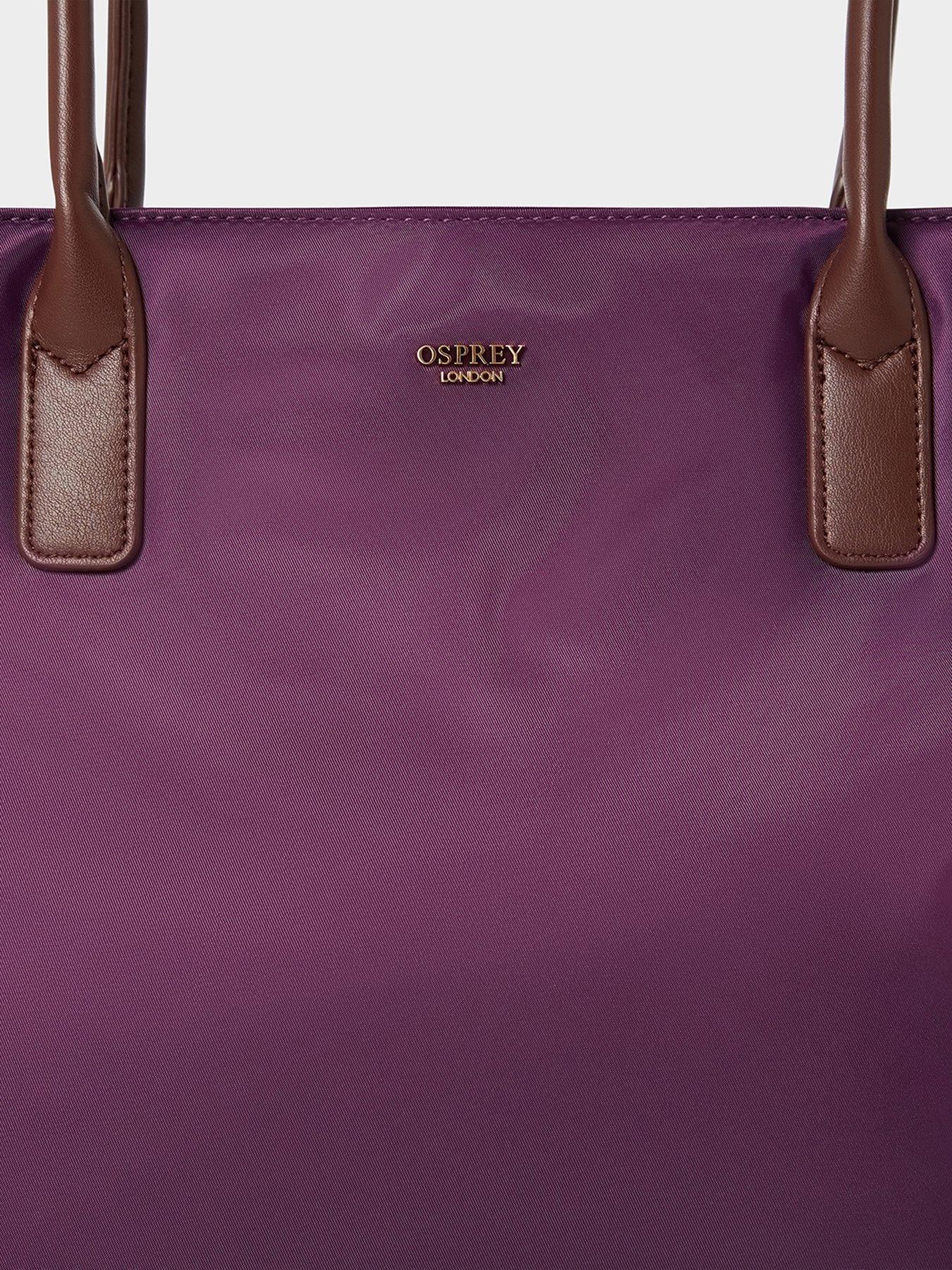 Image 4 of 5 of Osprey London The Voyage Nylon Tote Bag - Purple.