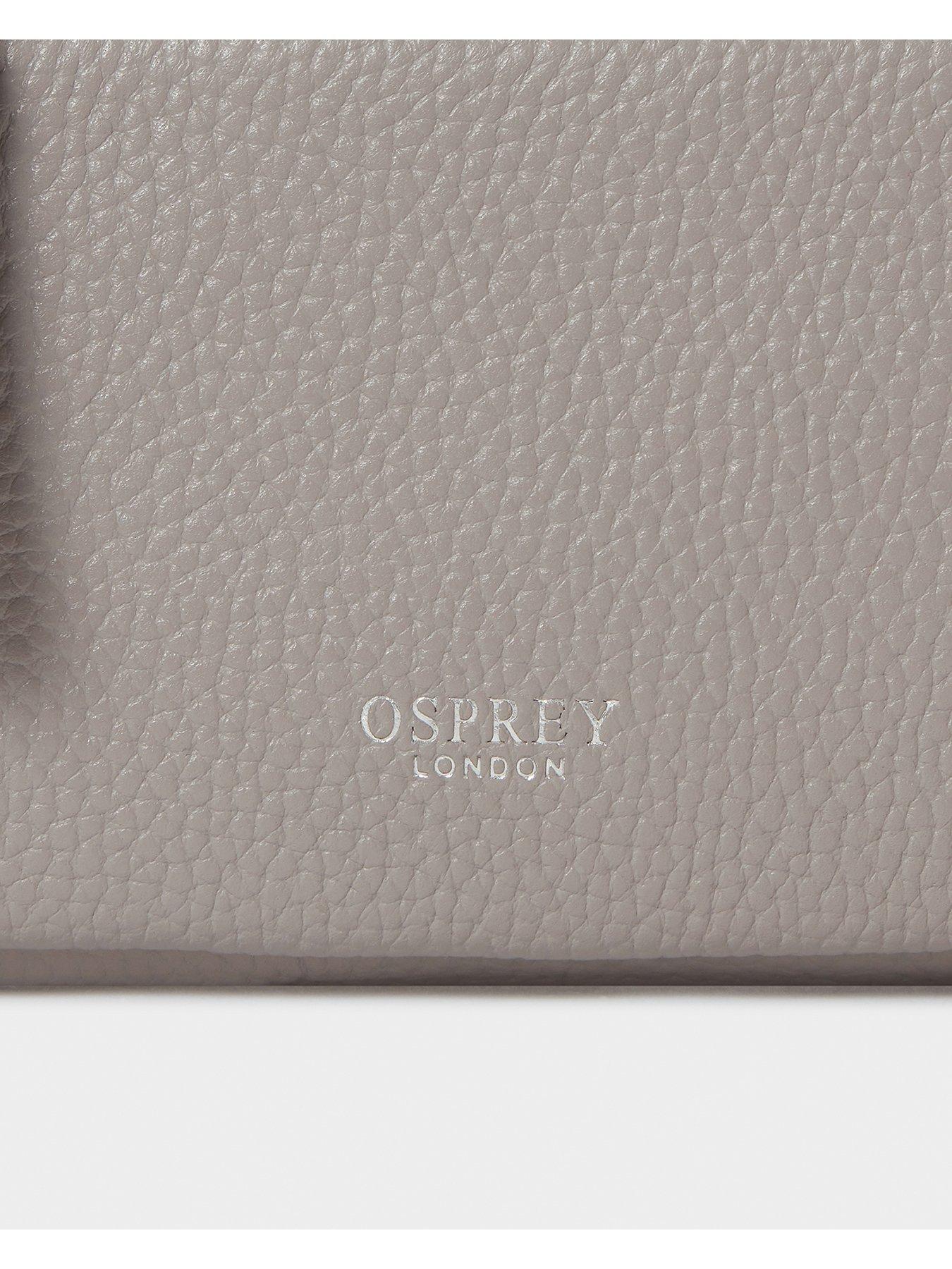  image of osprey-london-the-ruby-leather-crossbody-clutch-bag-taupe