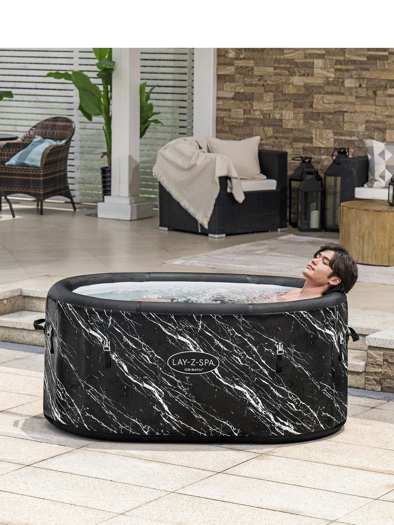 Lay-Z-Spa Glacial Dip Ice Bath with Cover Cold Water Therapy, 2 Person 420L