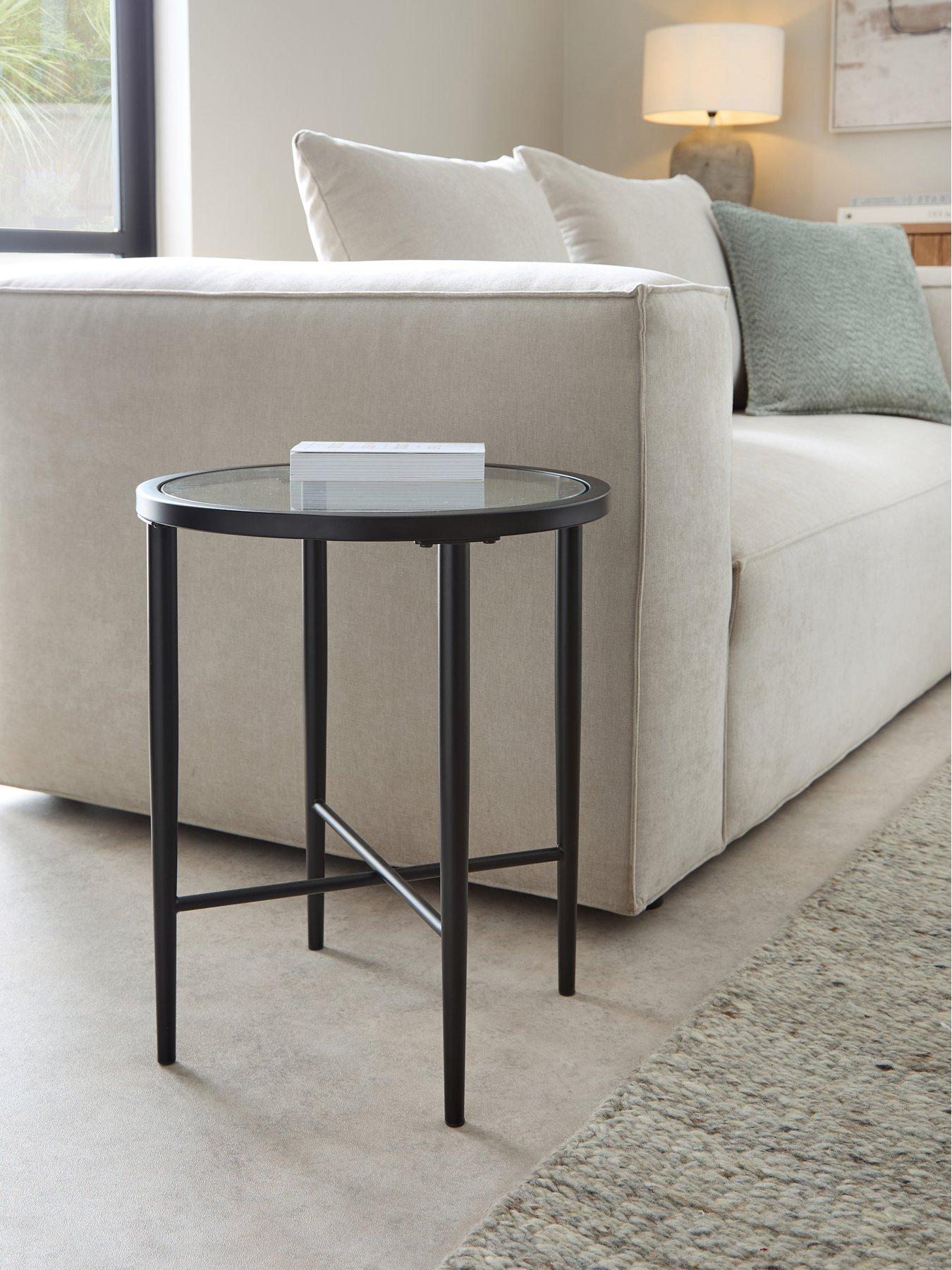 the-very-collection-link-glass-top-side-table-black