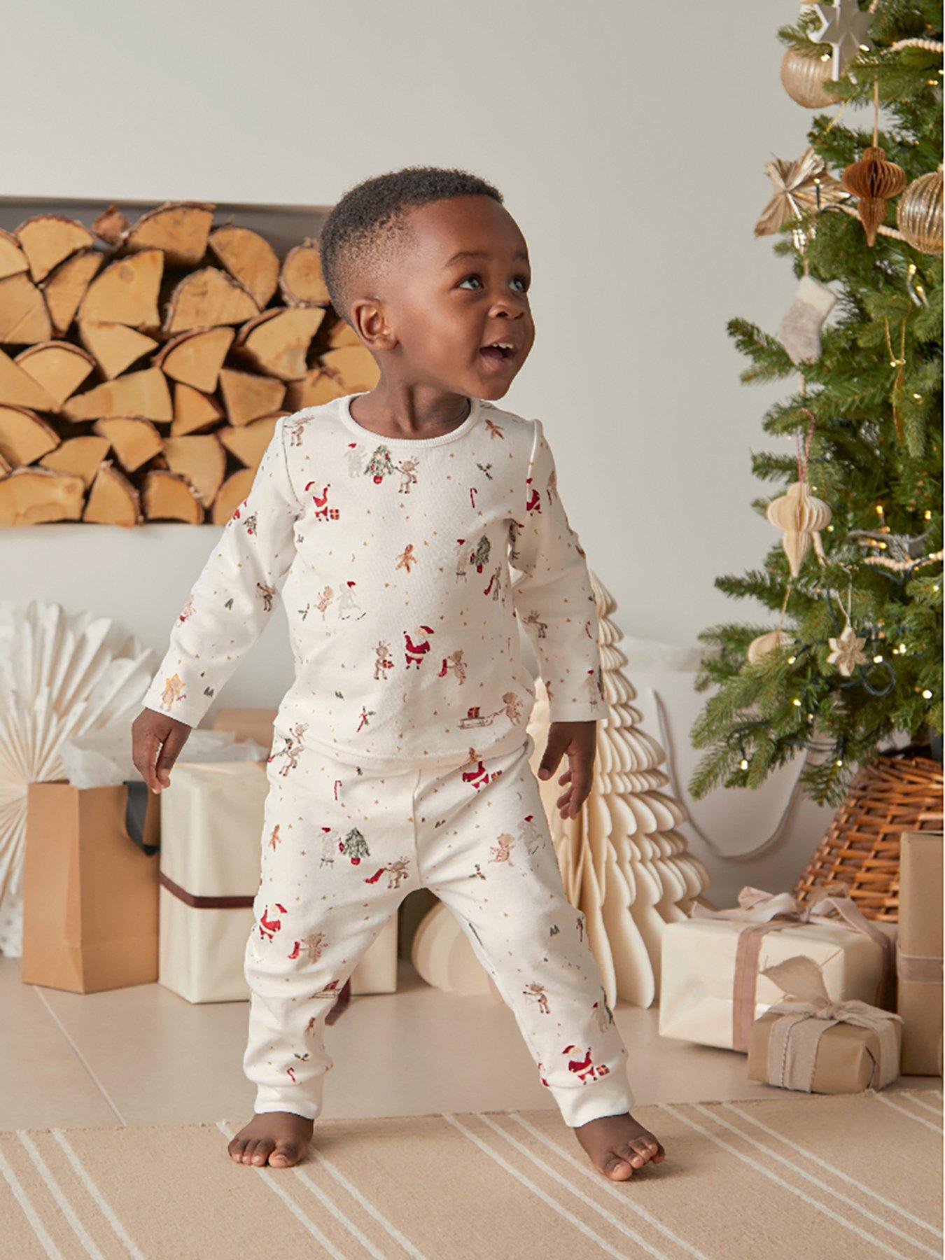 Mamas & Papas Baby Unisex Night Before Christmas Pyjamas  - White