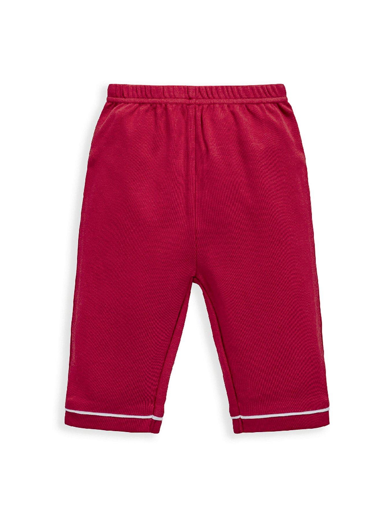  image of mamas-papas-baby-unisex-classic-red-christmas-pyjamas-red