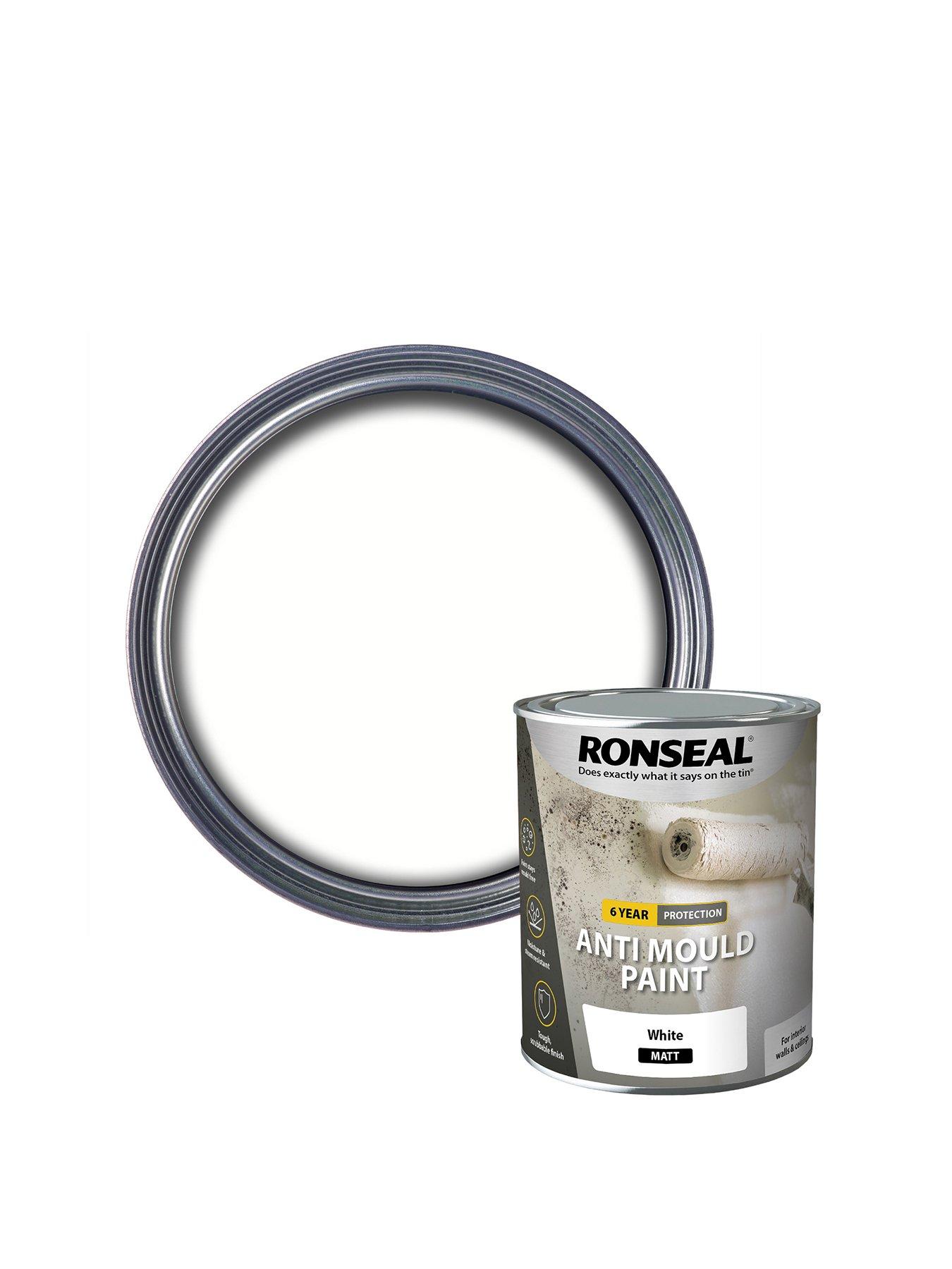 Ronseal 6 Year Anti Mould Paint White Matt 750ml