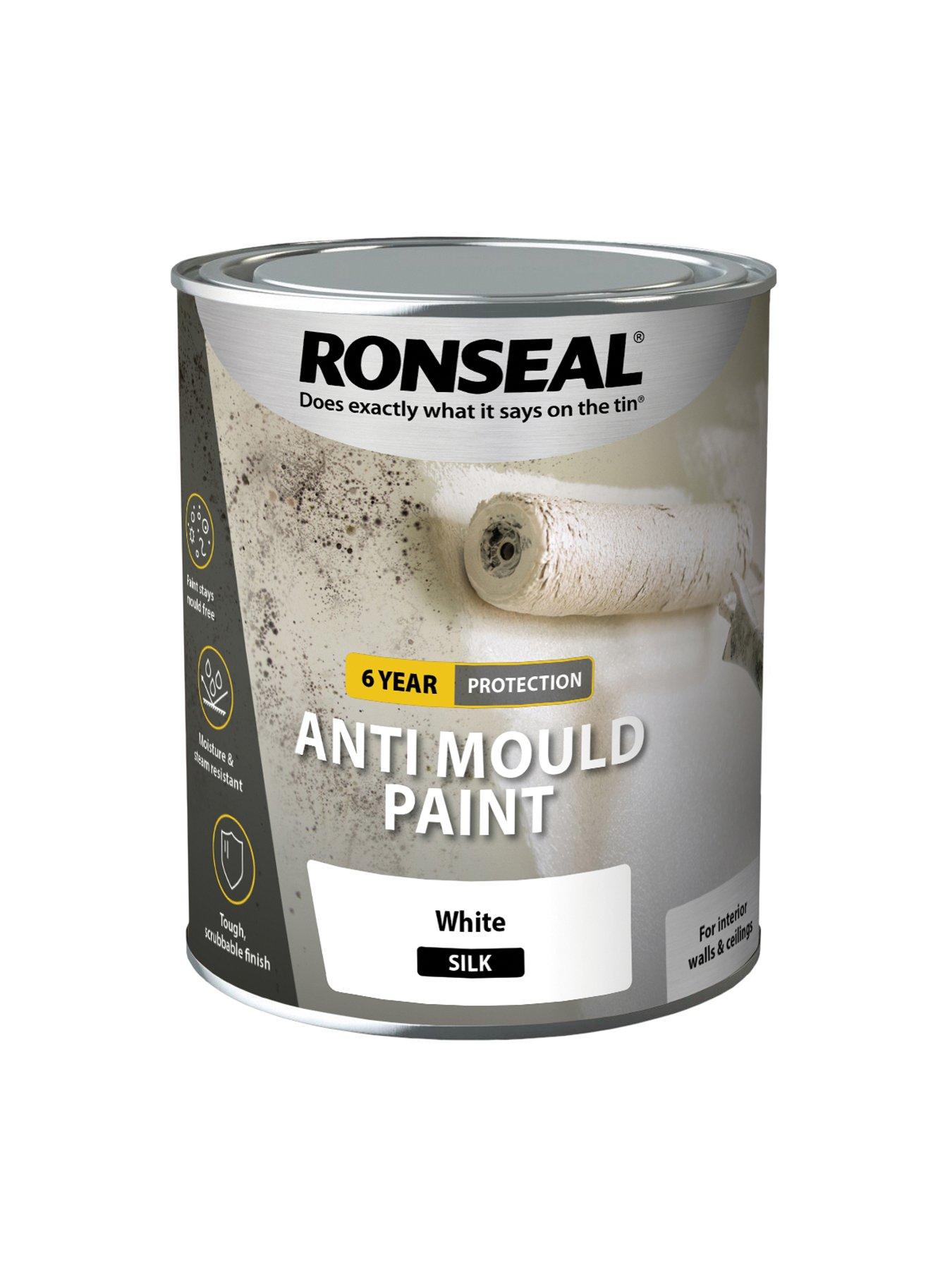 Image 3 of 6 of Ronseal 6 Year Anti Mould Paint White Silk 750ml